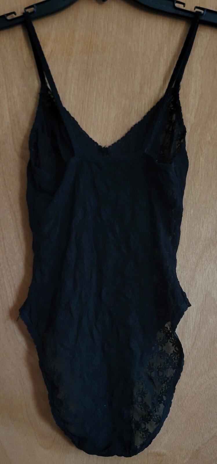 Vintage Black Lacy Teddy – Size Small