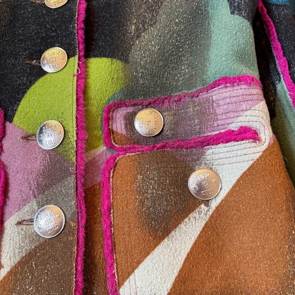 Custo Barcelona Multi-Coloured Wool Jacket