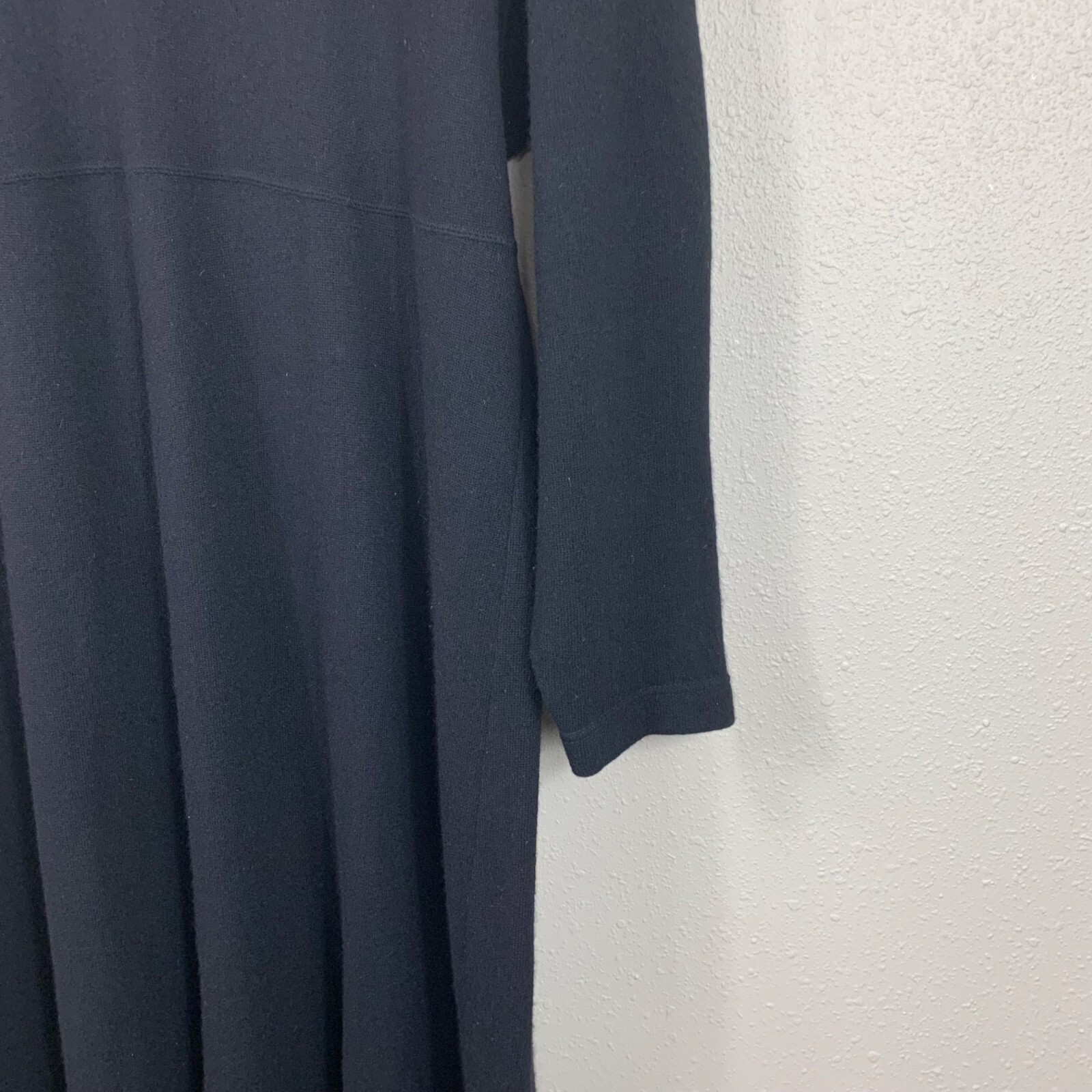 Vintage Outlander Lambswool Angora Sweater Dress Black Size 44-46