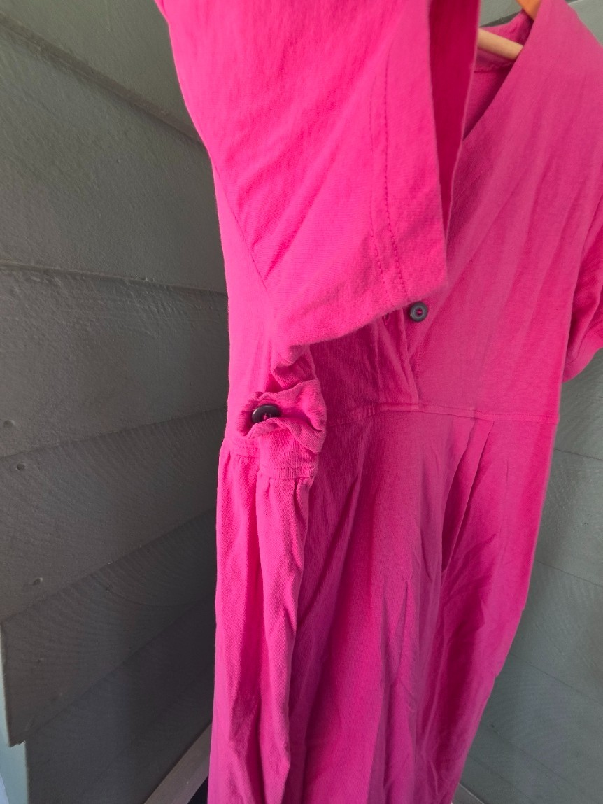 1990&rsquo;s United Cotton Company Pink Garment Dyed Dress