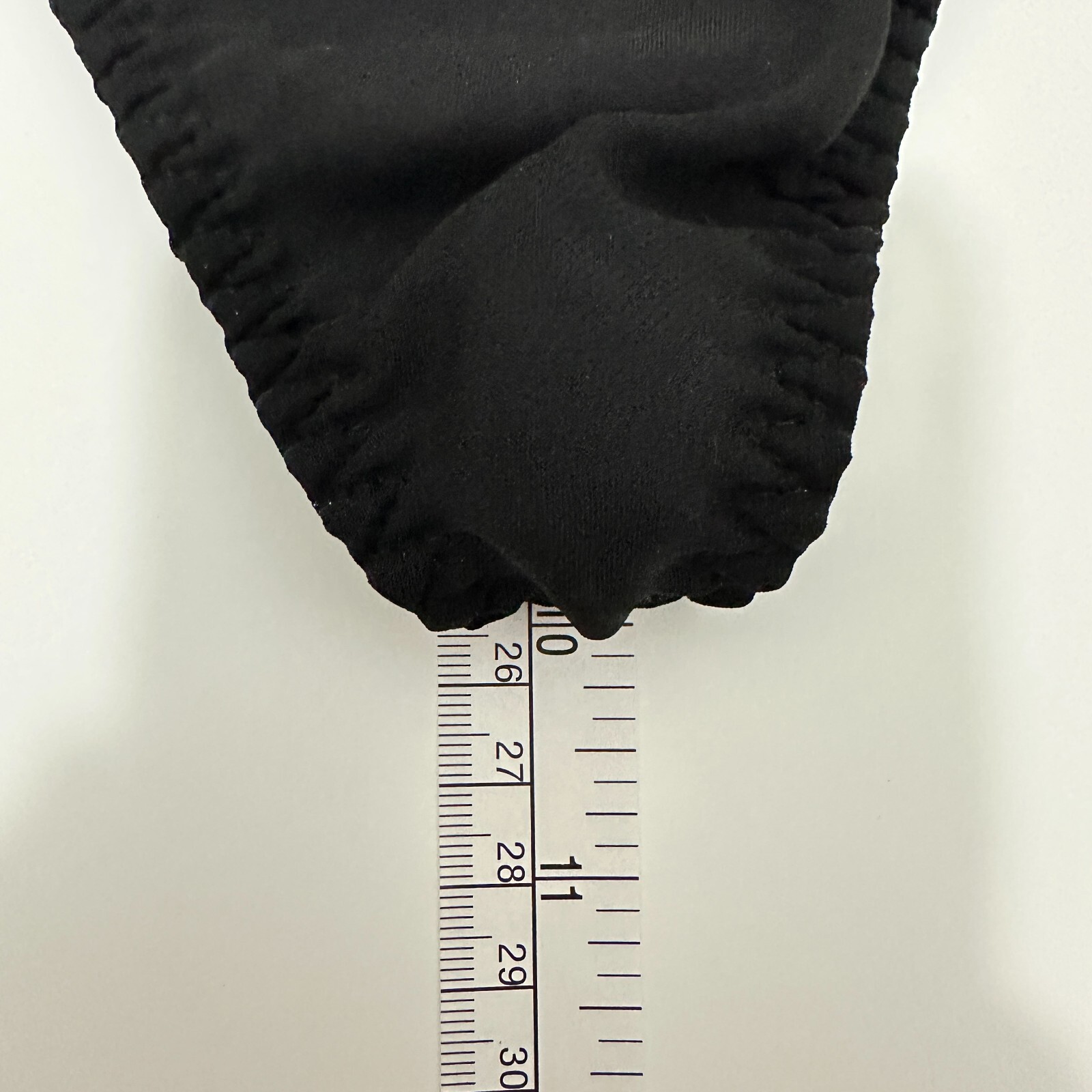 Cacique Thong String Panty Size 22/24 Black G-String Sheer Chiffon