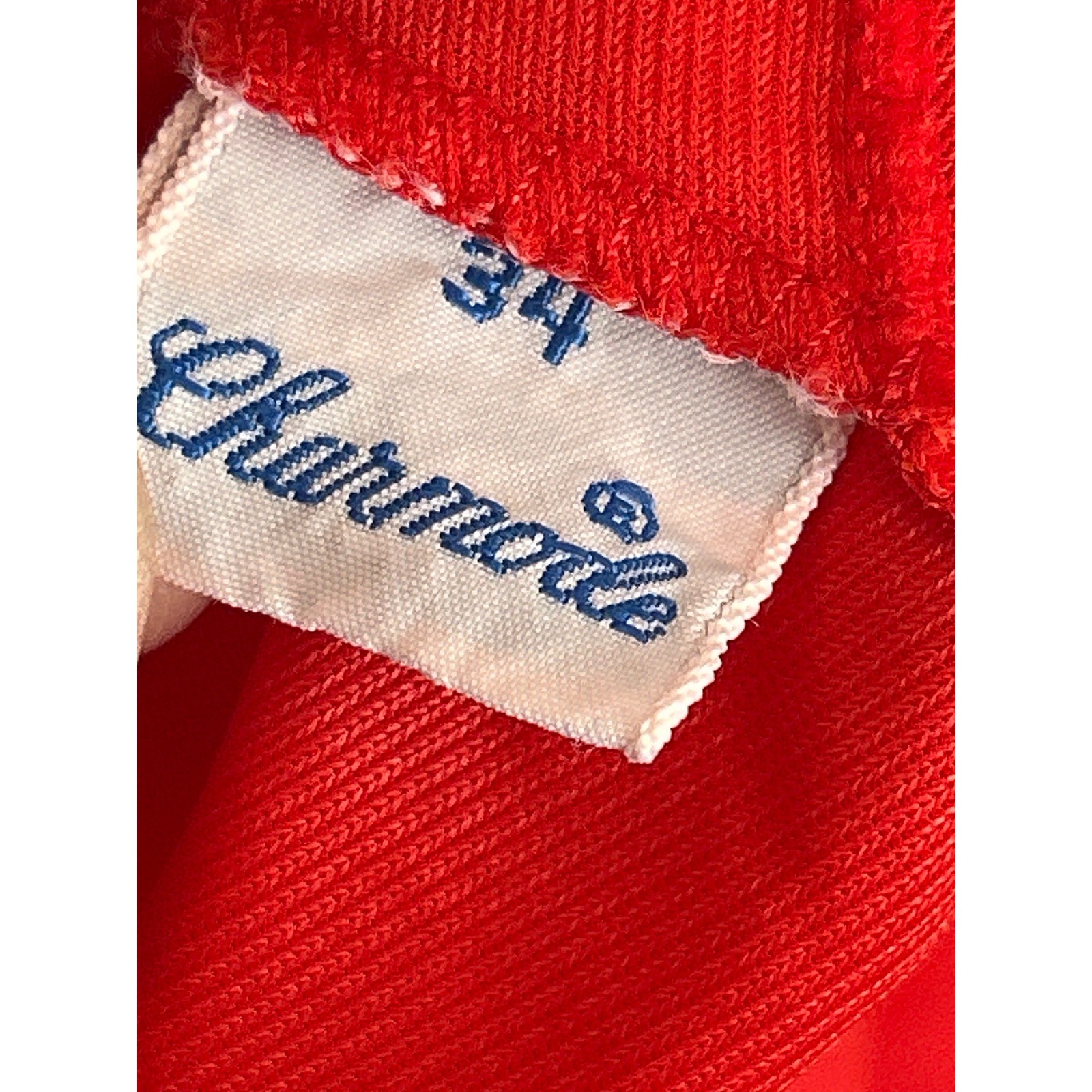 Vintage Charmode Lace Front Cardigan Top Coquette Romantic Red 34 Grandmacore
