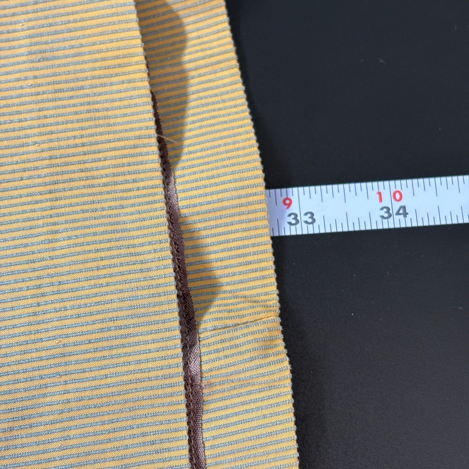 I. Magnin Women 3 Piece Skirt Suit Set S Tan Blue Striped 50s New Look Vintage
