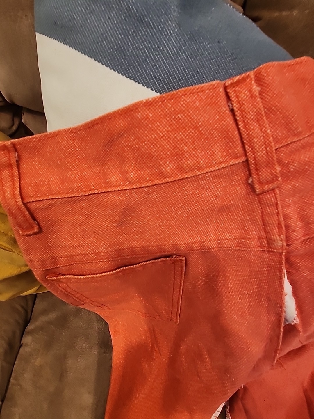sears 70&rsquo;s bell bottom pants orange petticoats pantaloons girls 14 26 w jeans