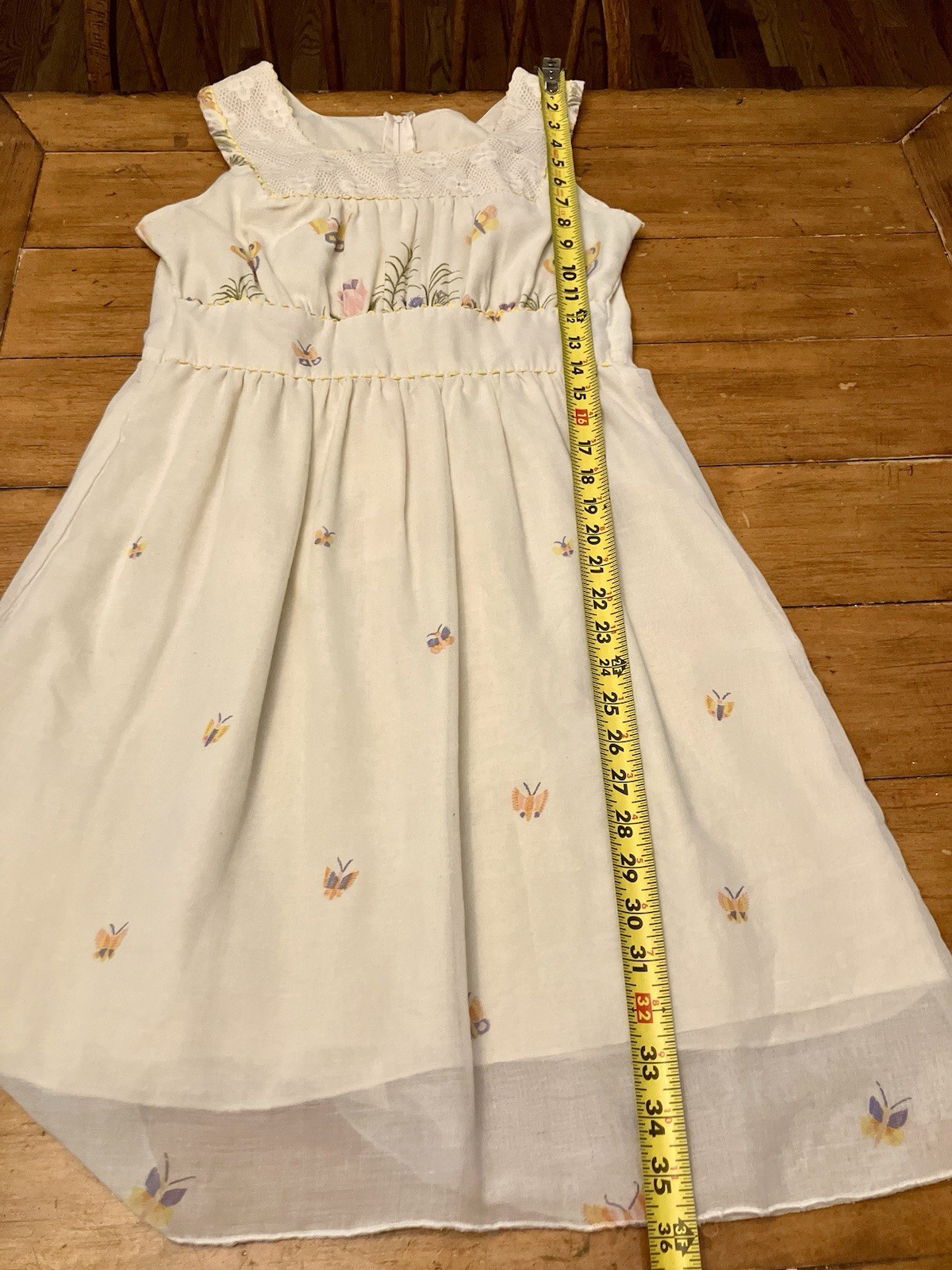 PBJ By Jerell 60&rsquo;s 70&rsquo;s Retro Boho Hippie Dress Butterfly Floral XS/S