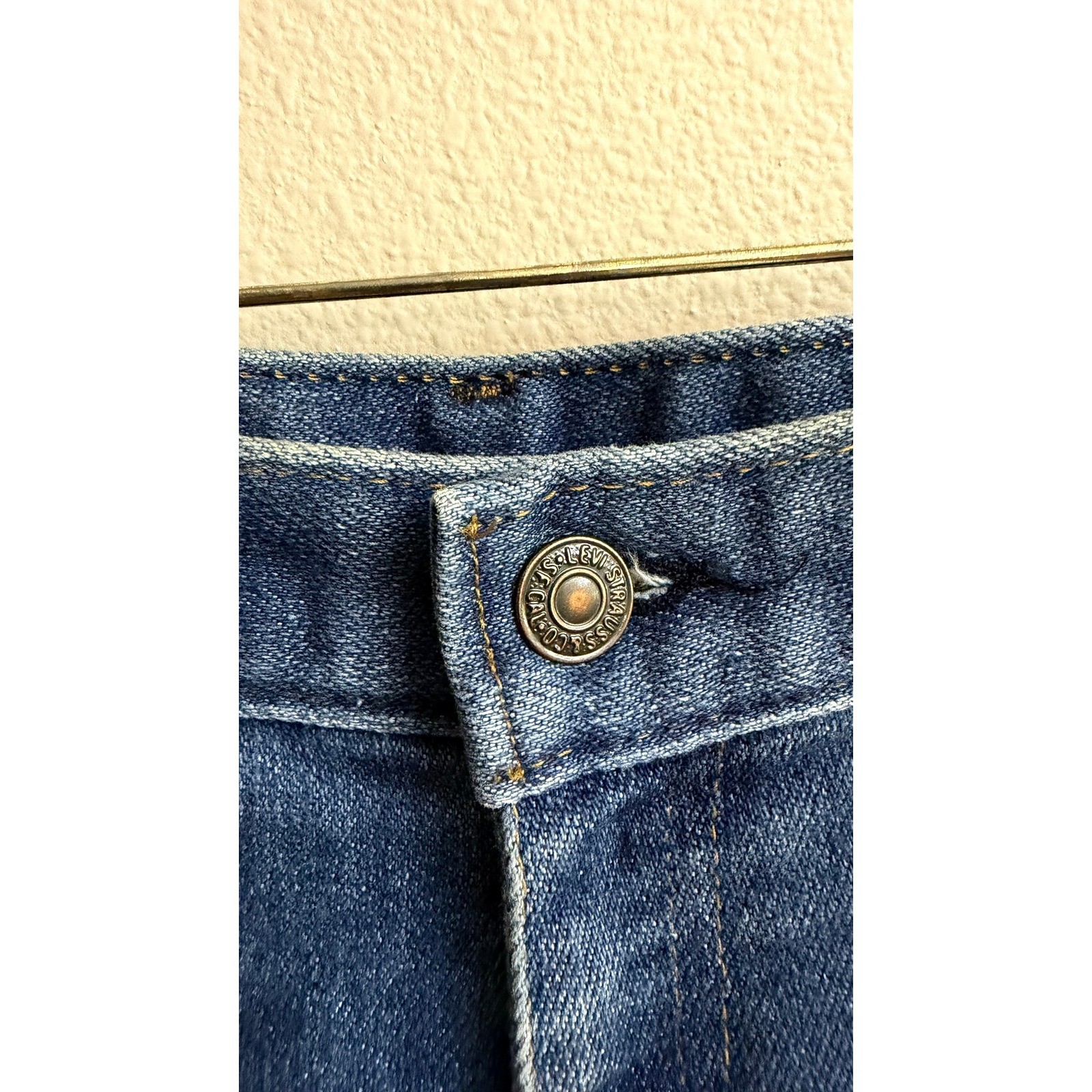 Levi&rsquo;s Plowboy Jeans 26 Vintage High Rise Straight Leg Dark Wash Denim Pants 70s