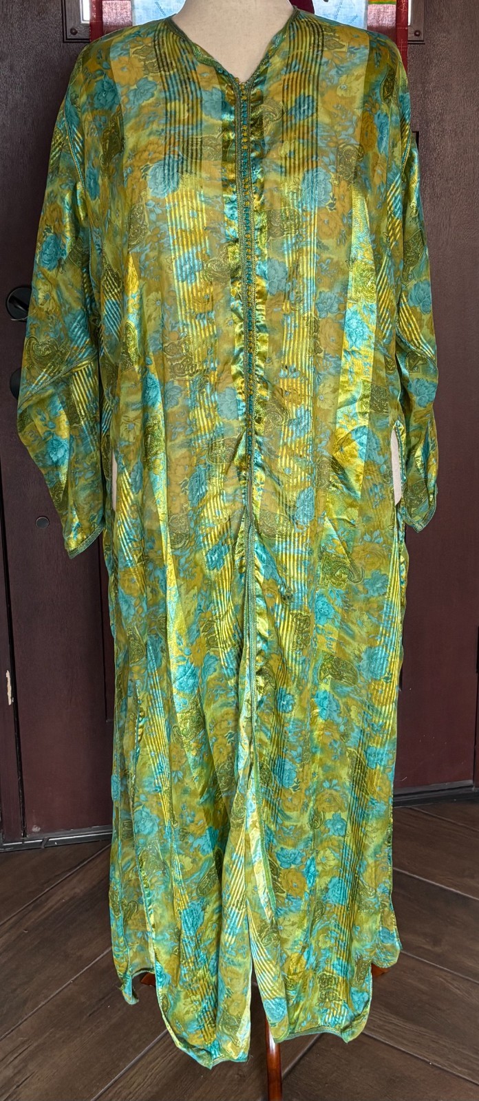 Vtg mid 60&rsquo;s – 70&rsquo;s 2pc Moroccan Caftan Set Sz M-L