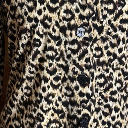 Leopard Vintage 80s/ 90s Oversized Blazer Dress Tunic | Mob Wife | Shoulder Pads