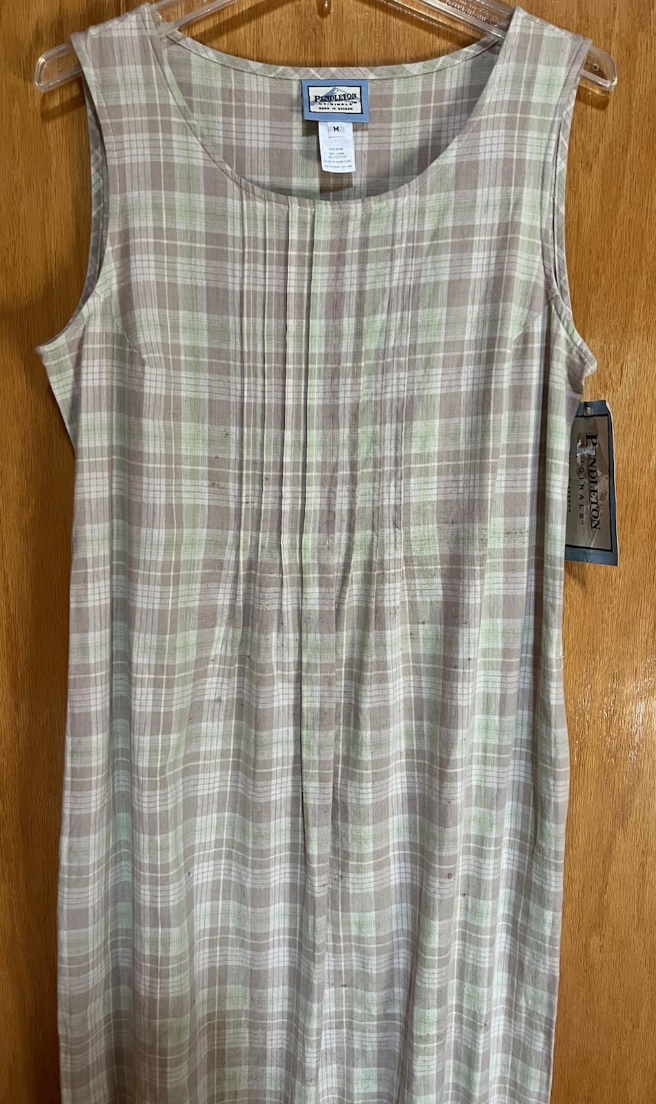 Vintage Pendleton Long Linen/Cotton Dress Medium
