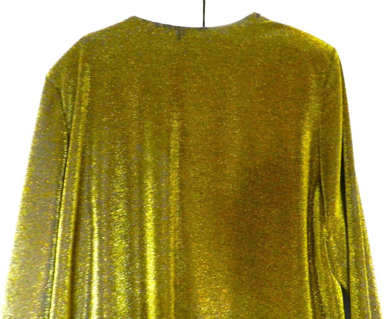 « Another Thyme » Evening Cardigan Lightweight Jacket Gold Color sz-20 W