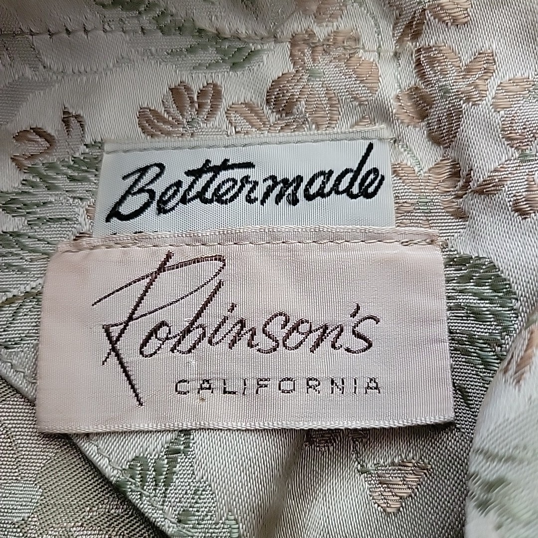 Robinsons California Bettermade Brocade Sheath Dress 14 Vintage Champagne Chic