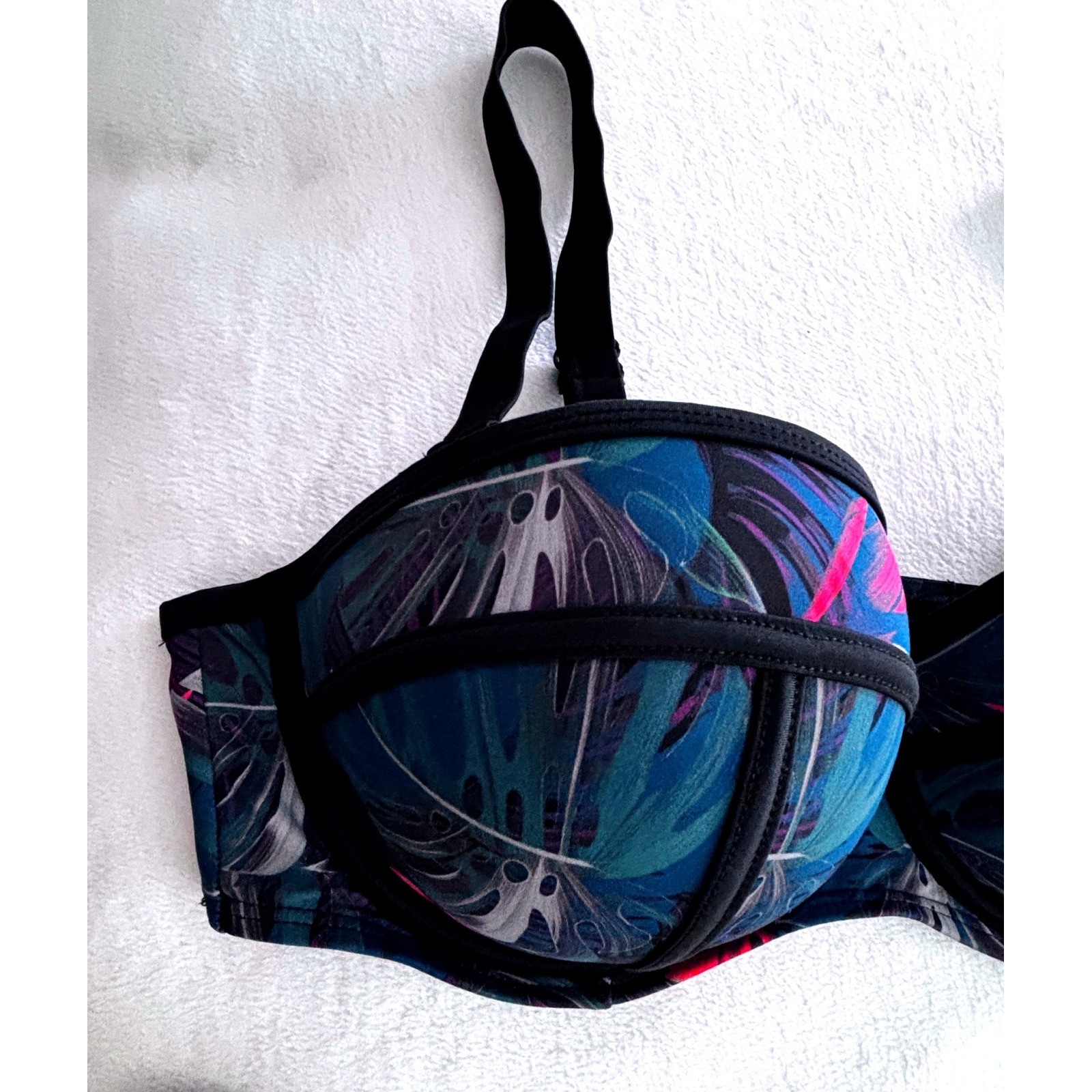 SwimsuitsForAll Tropical Underwire Bikini High Waist Sz 20 Pin Up Rockabilly