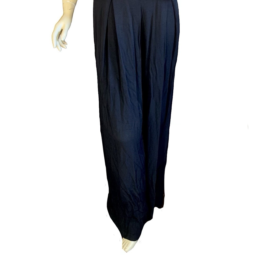 VINTAGE CIRCA 1990&rsquo;S BLACK JEFFREY & DARA VELVET & BEAD JUMPSUIT SZ 11/12