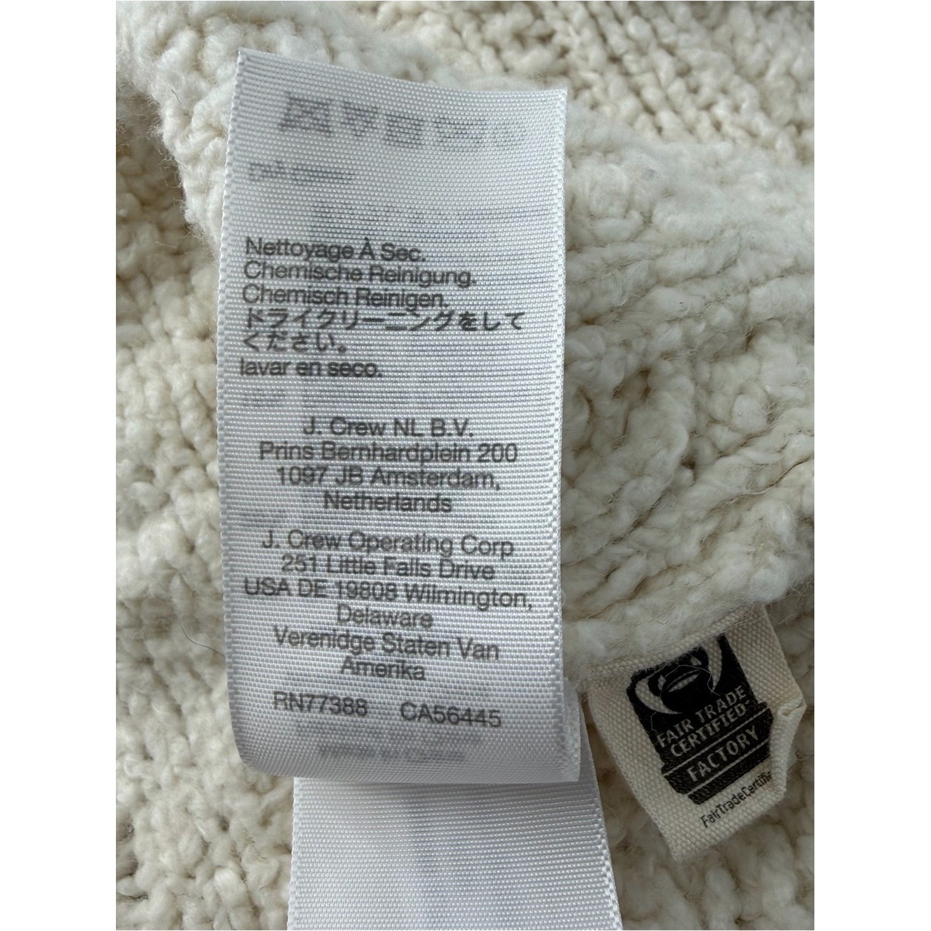 Madewell Cotton-Merino Wool Blend Cable-Knit Boho Sweater Timeless Classic Sz S