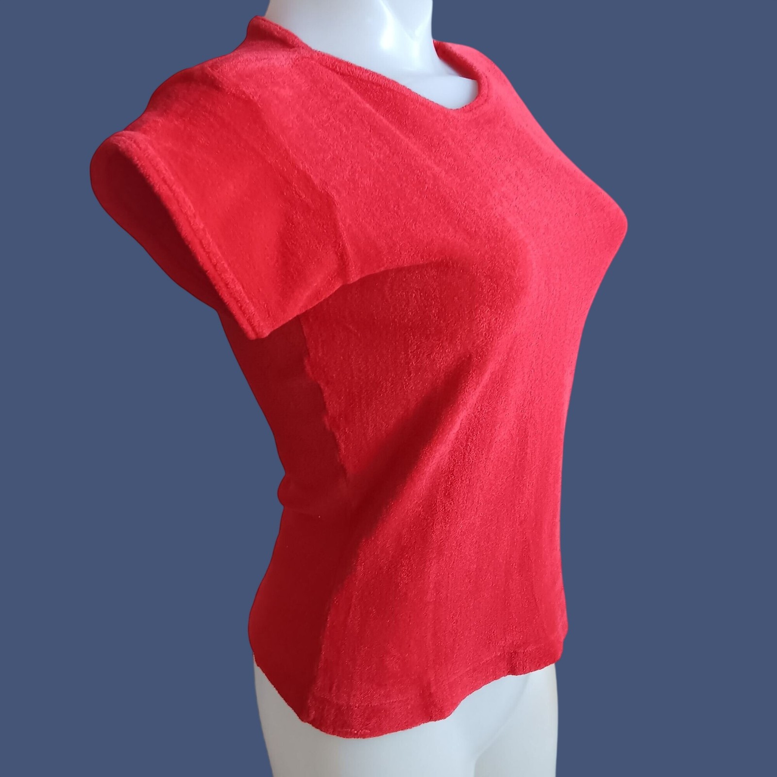 True Vintage Small T-shirt 1970&rsquo;s Terry Cloth Knit Topicknits Single Stitch