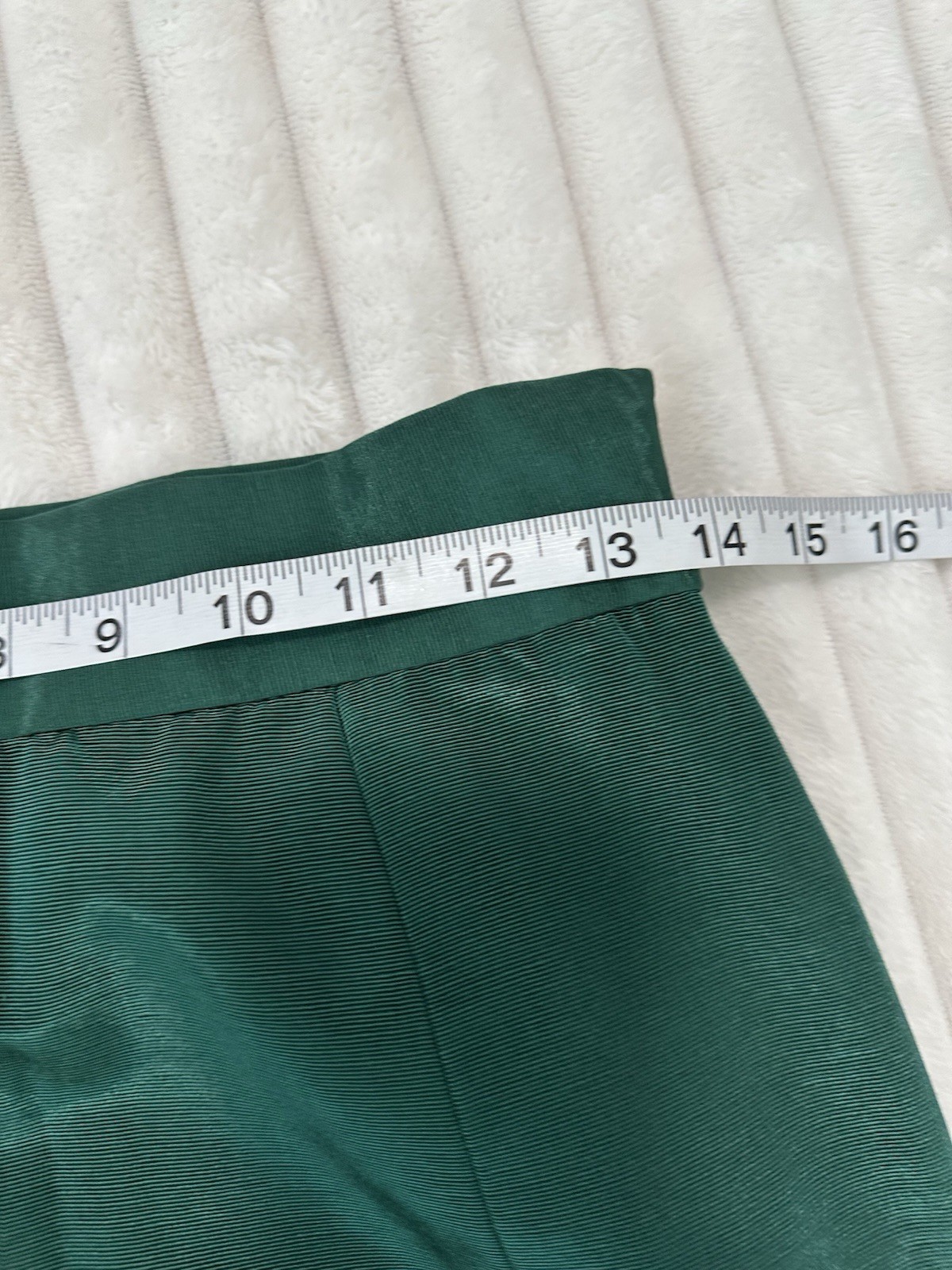 VTG Fiandaca Small 2 Piece Skirt Set Emerald Green 100% Wool Made In USA Rare