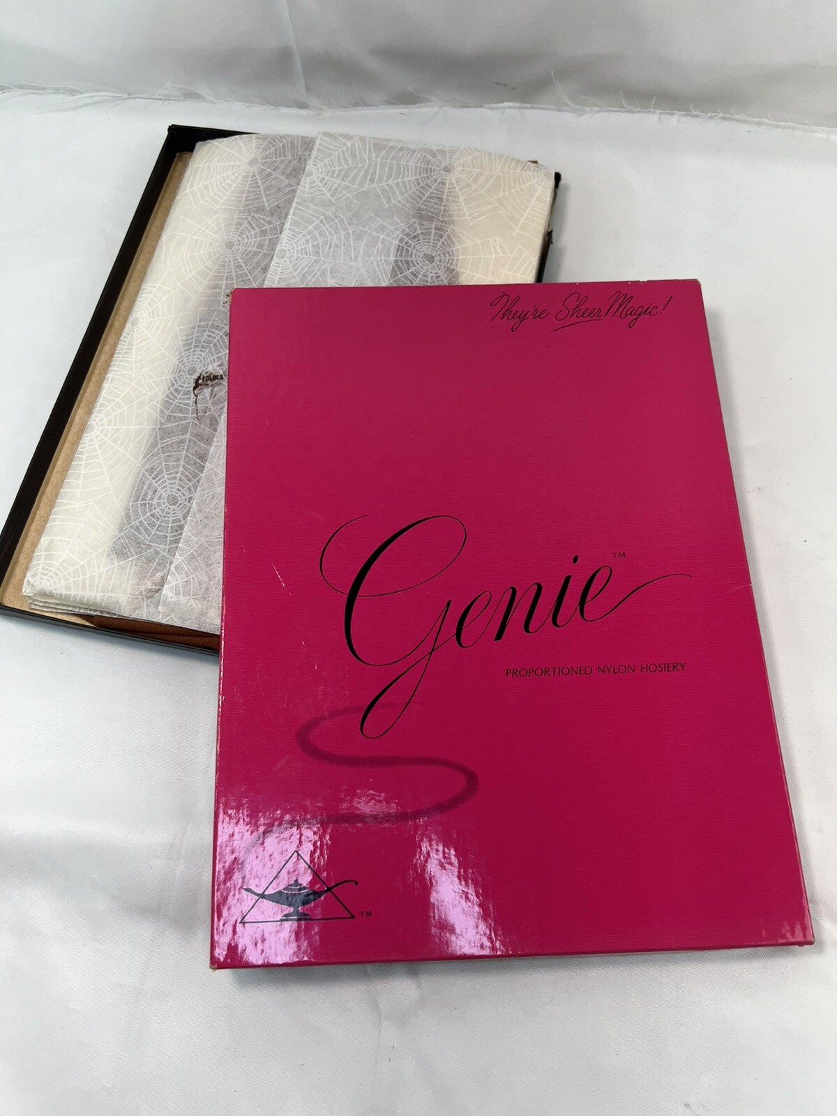 Vtg 1960S Genie Proportioned Nylon Hosiery Cantrece Sz 8.5-9 S Cinnamon 4 PR
