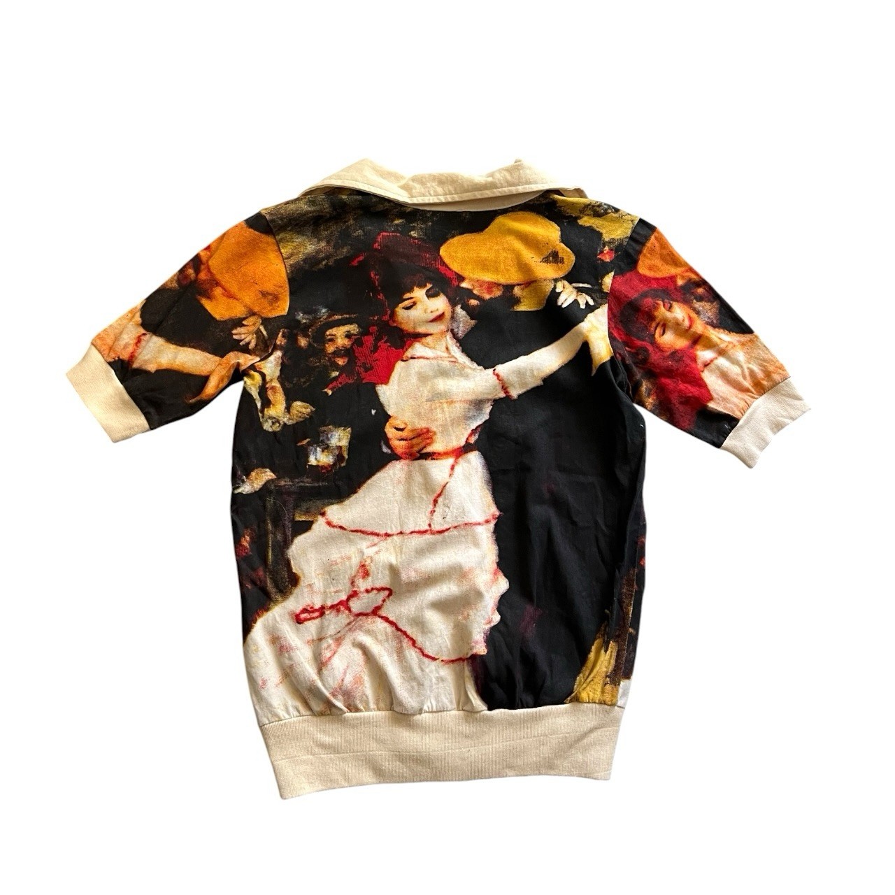 VTG Gringos Lovers Dancing at a Pub All Over Print V-Neck Collar Size M/L 36