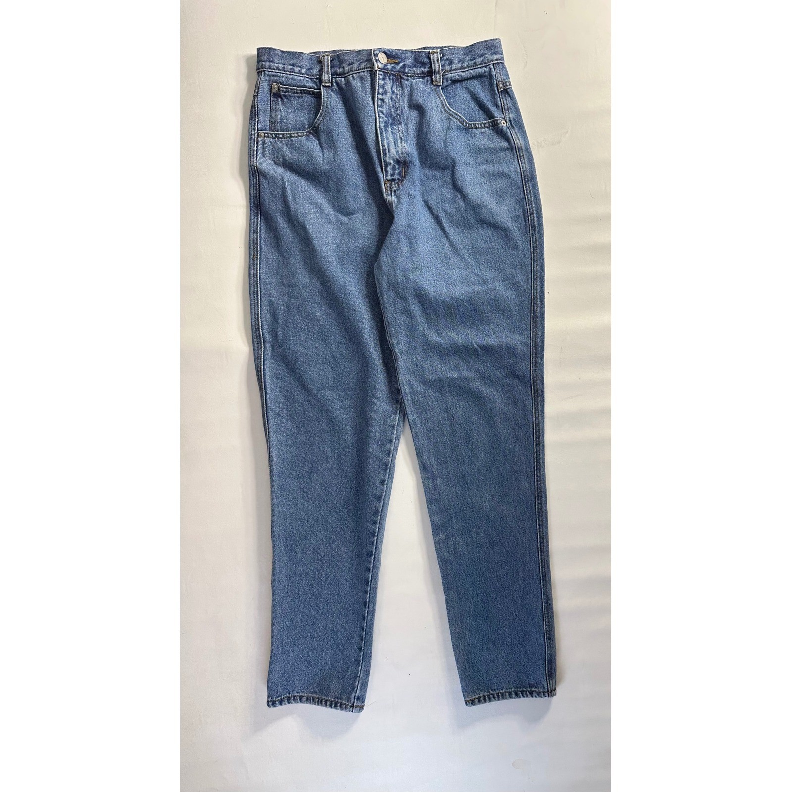 Vintage Get Used by Elie High Rise Tapered Leg Mom Jeans Medium Wash 32