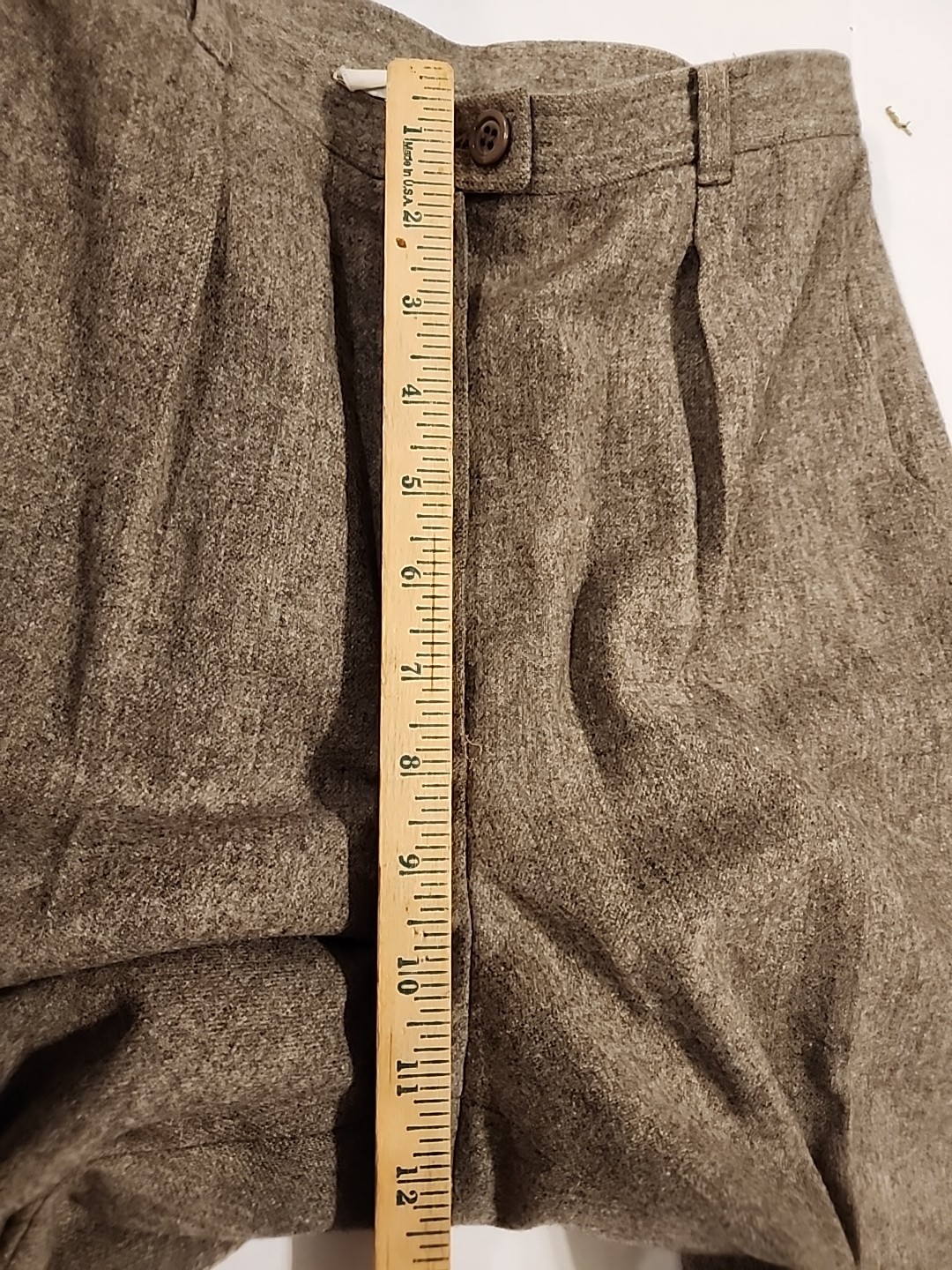 Vtg Miss Pendleton Suit Pant Jacket Set 100% Pure Virgin Wool Tweed Woolen Mills
