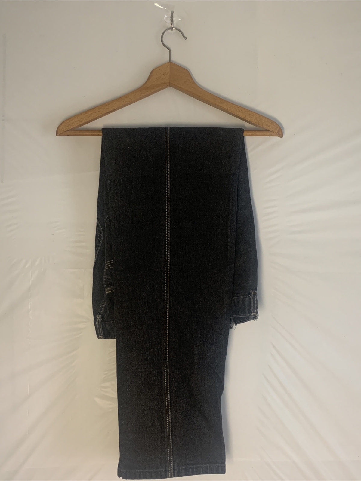 Pizzazz New York Paris Jeans Women Waist 28” X 29” Long Black