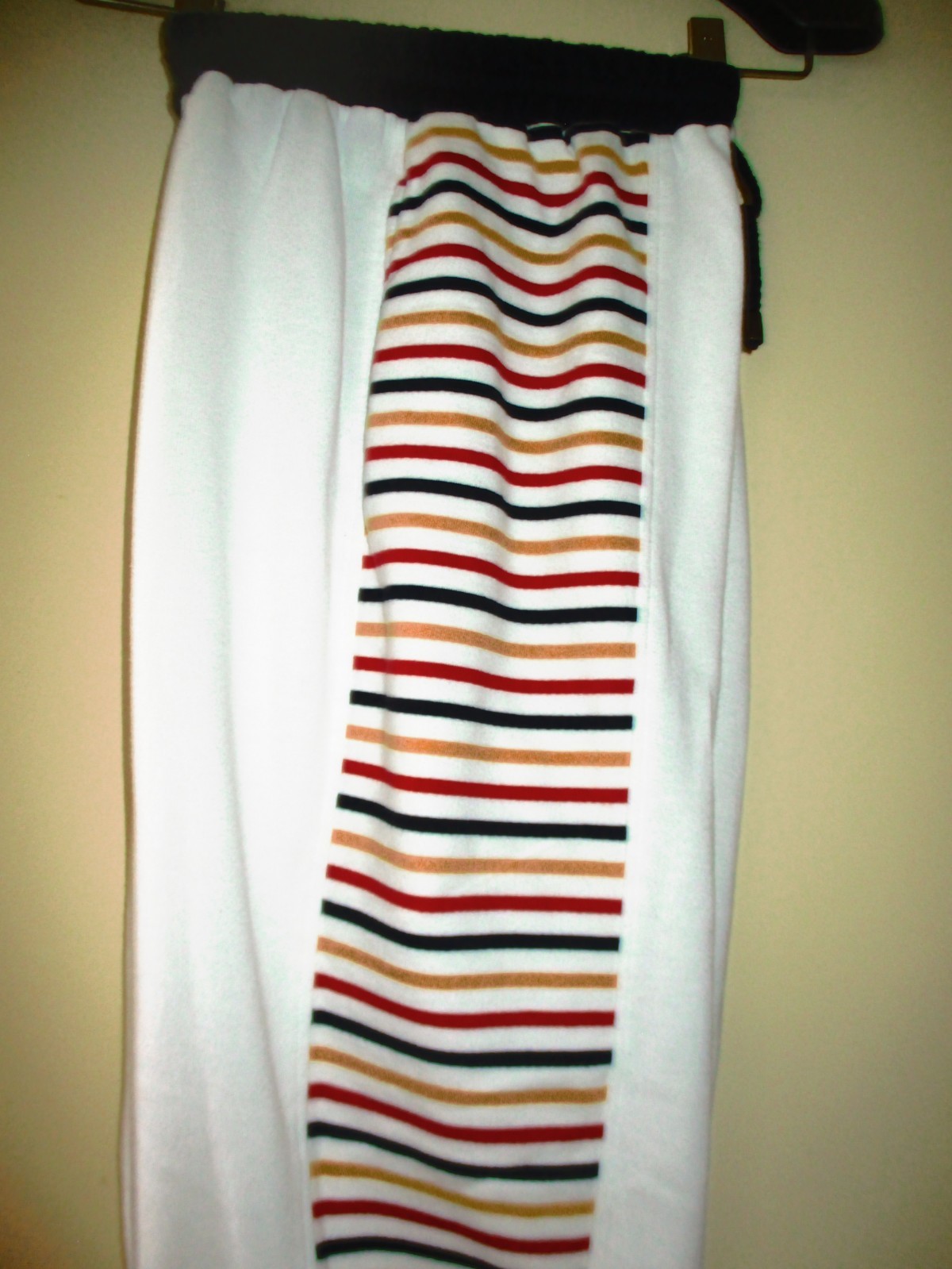 MONDI SPORTS J OGGER PANTS WHITE MULTICOLOR COTTON BLND SIZE 42 EU VINTAGE