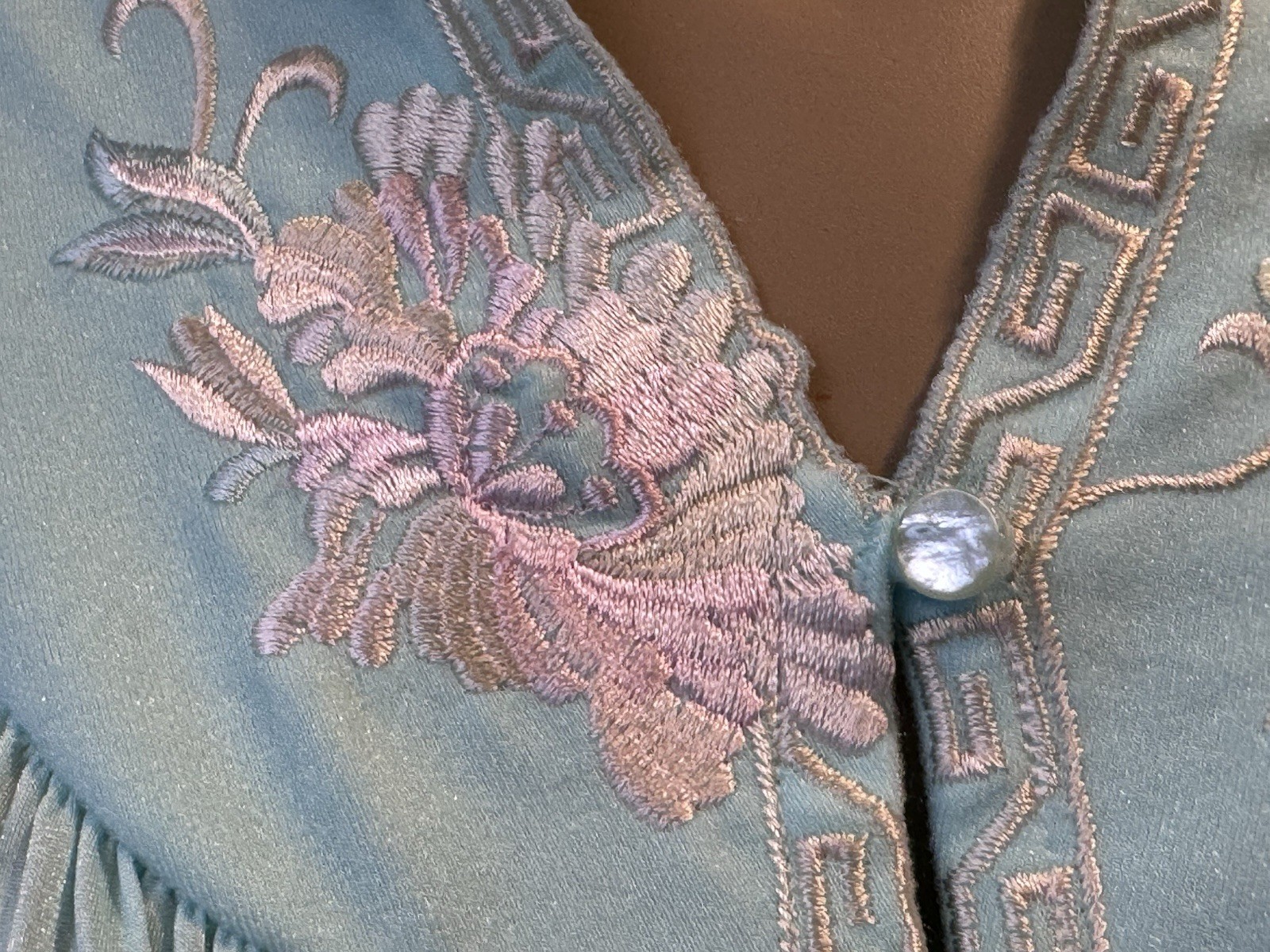 Vtg SHADOWLINE Bed Jacket Robe Cottagecore, Embroidery, Sz S/M, NOS w/Tag 90&rsquo;s