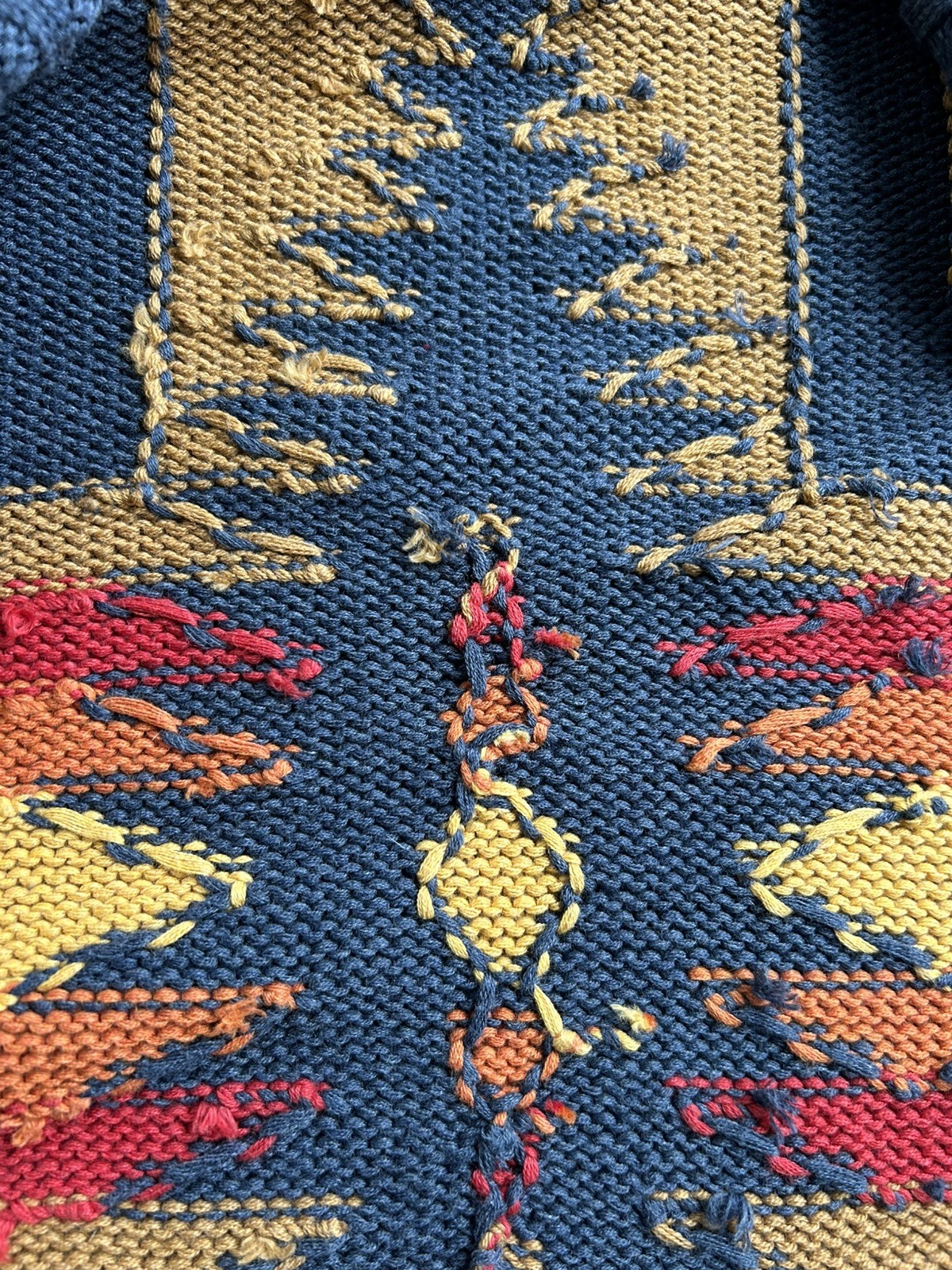 Pendleton Harding Open Long Cardigan Small Cotton Wool Exc Shape Southwest Aztec