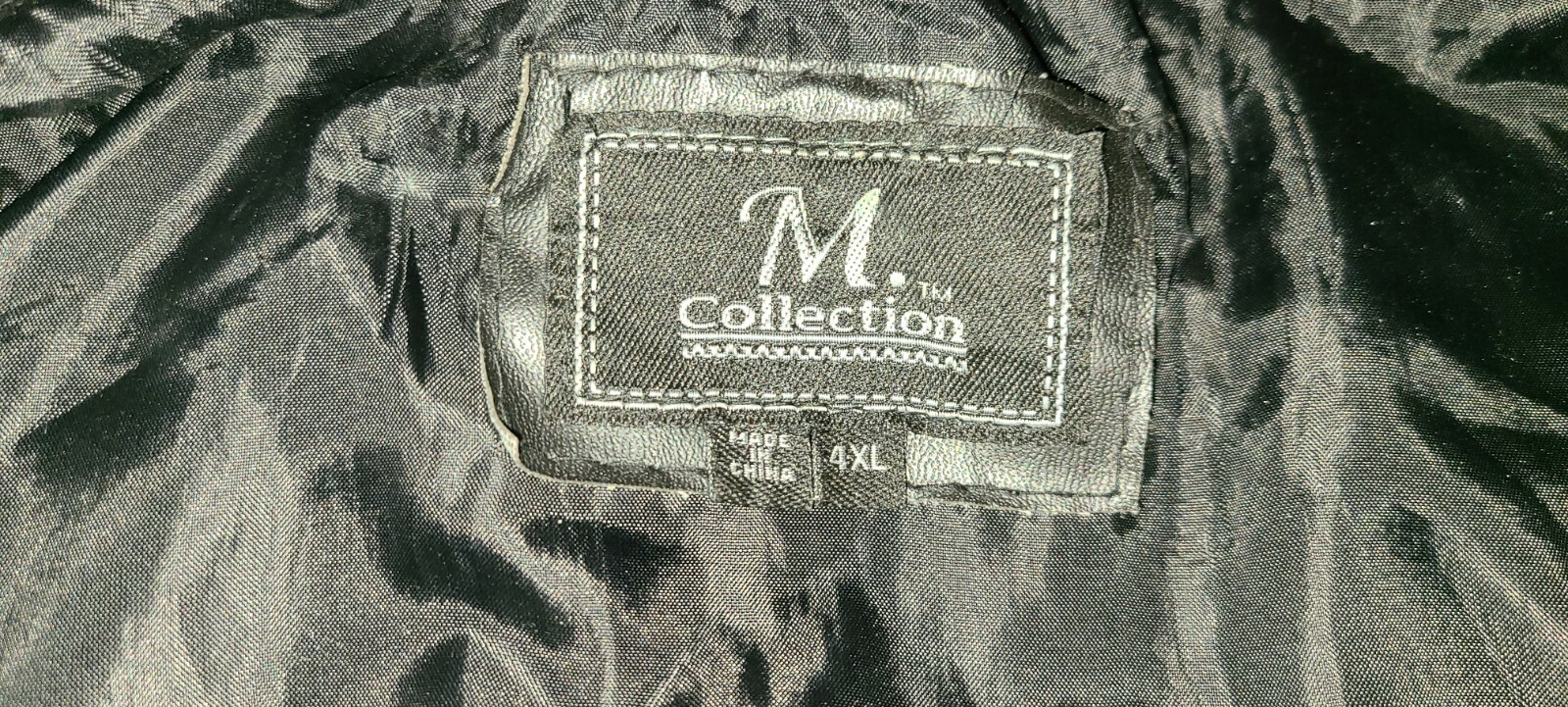 Patchwork Leather Jacket Men&rsquo;s 4XL
