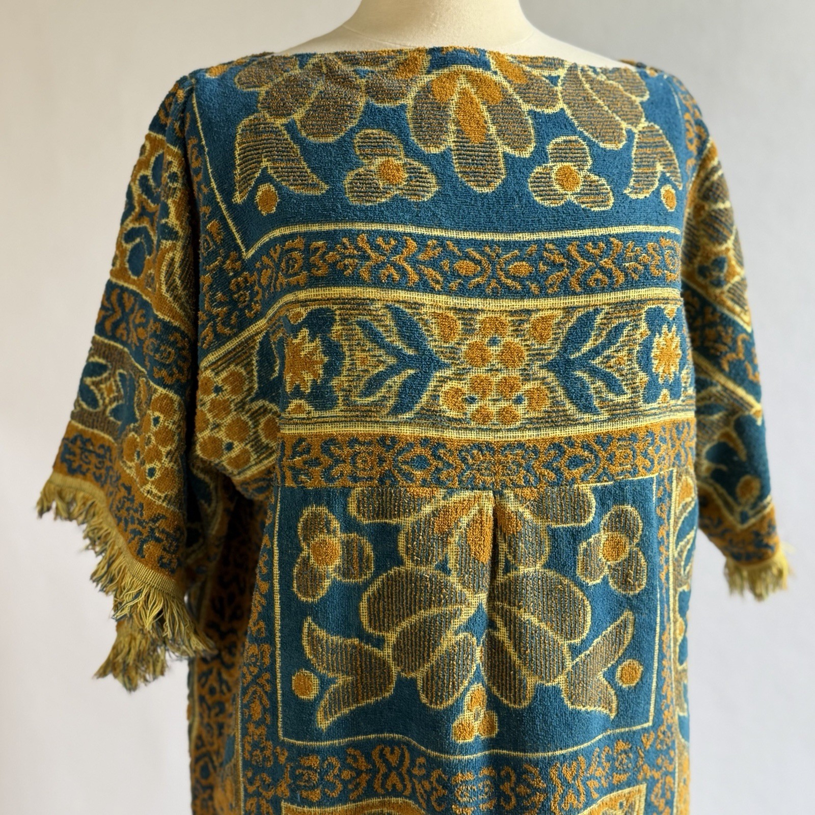 Vintage Cotton Terry Toweling Dress / Tunic / Beach Cover Tastemaker by Mohawk M