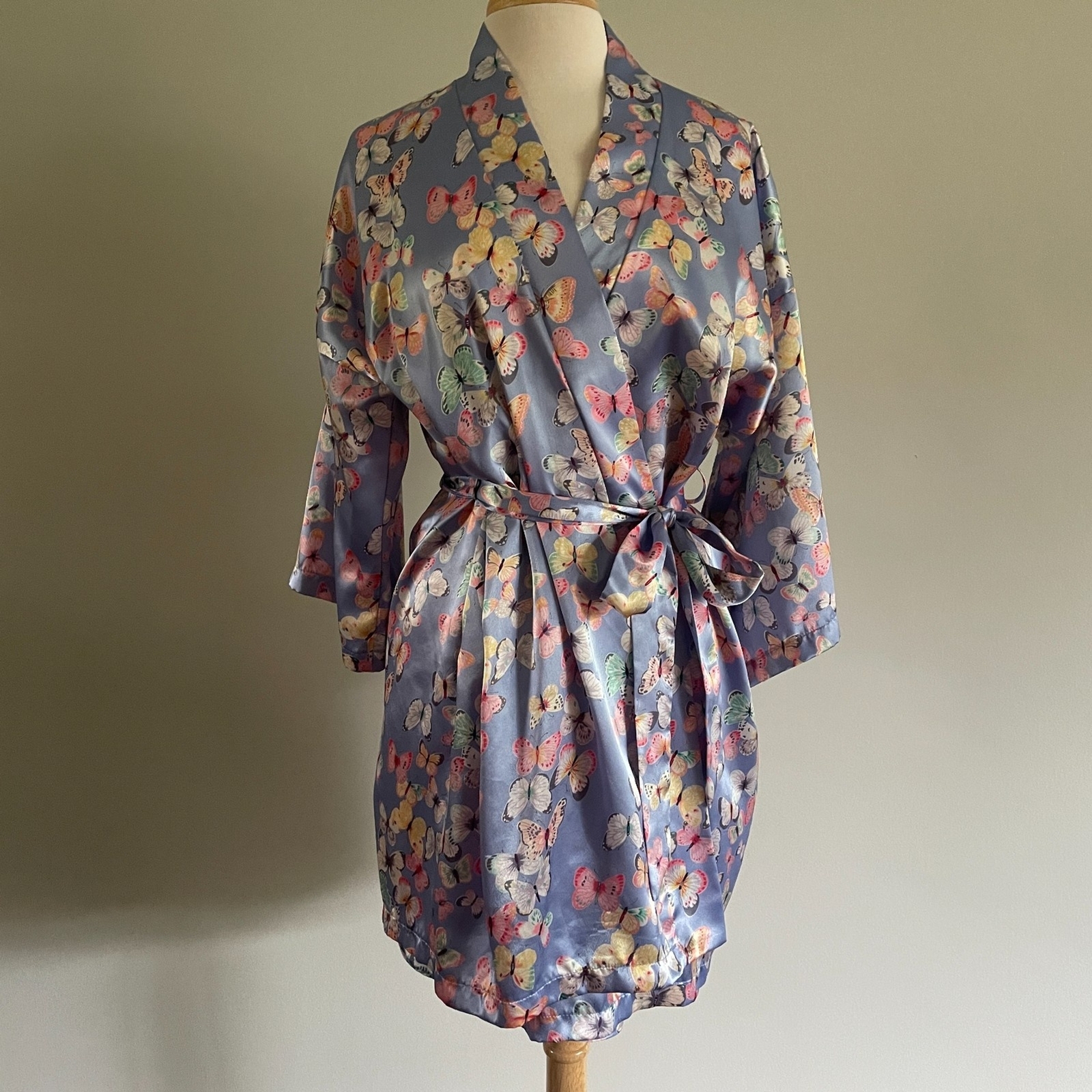 3pc Vintage Robe + Slip SET