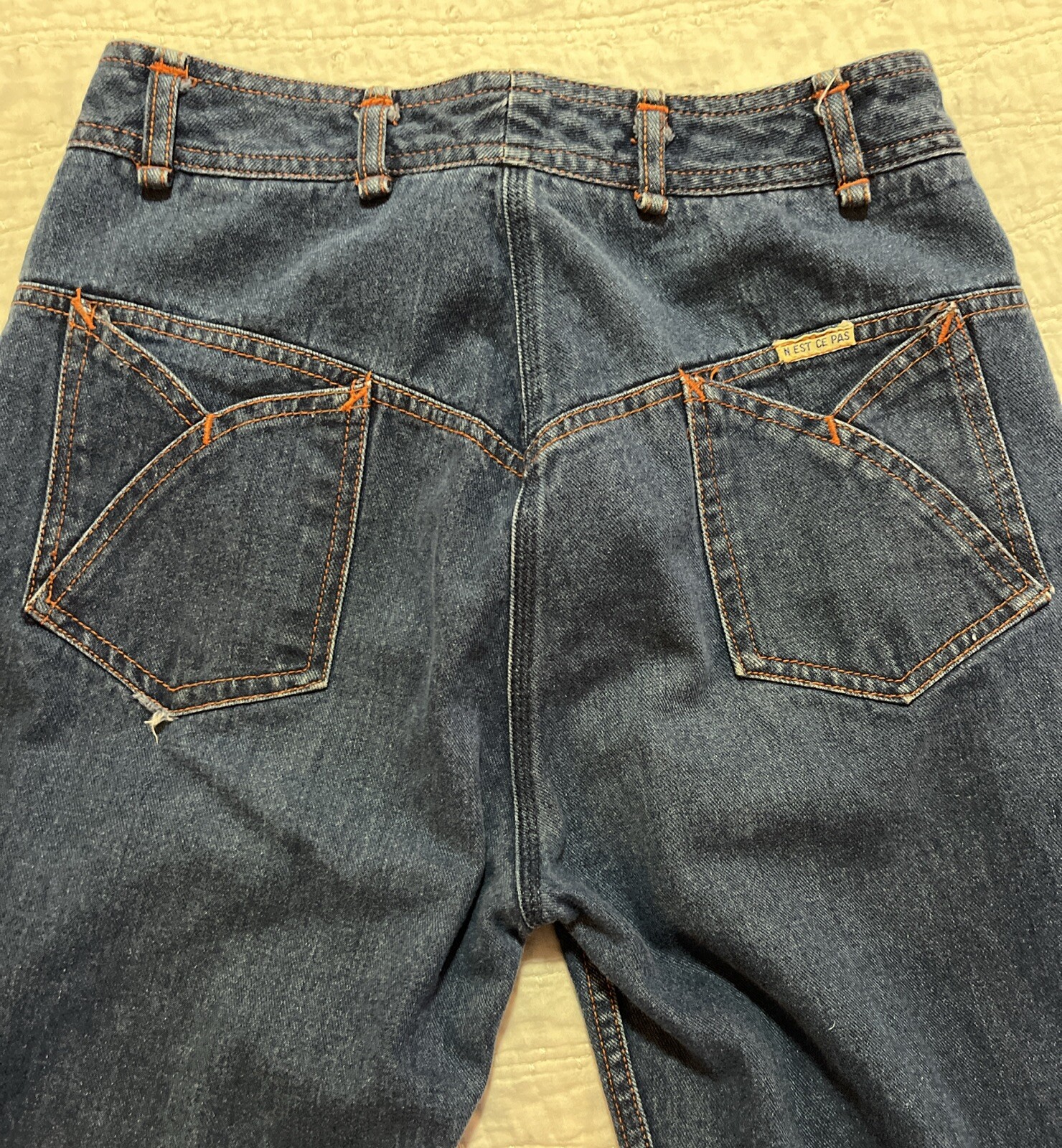 True Vintage Vintage N&rsquo;est Ce Pas? Womens 70s 1970s Size 26×27 High Waisted