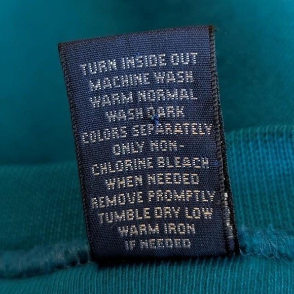 Vintage Lands&rsquo; End Crazy Quilt Patchwork Open Front Sweatshirt Small