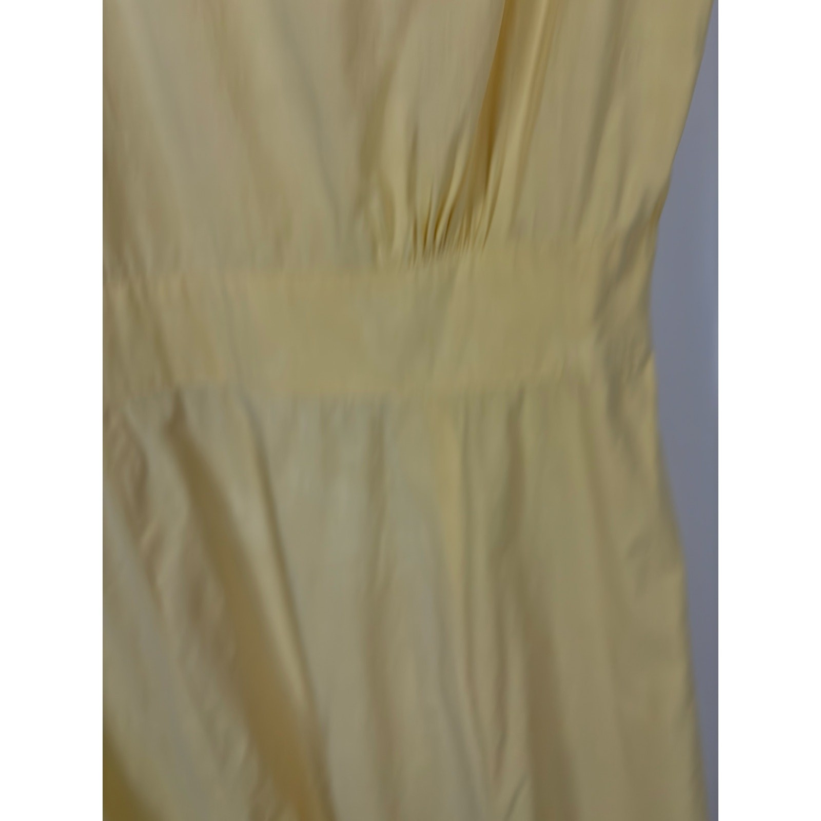 1950s Expensive Simplicity Yellow Cotton Ruffle Maids Uniform Dress As Is