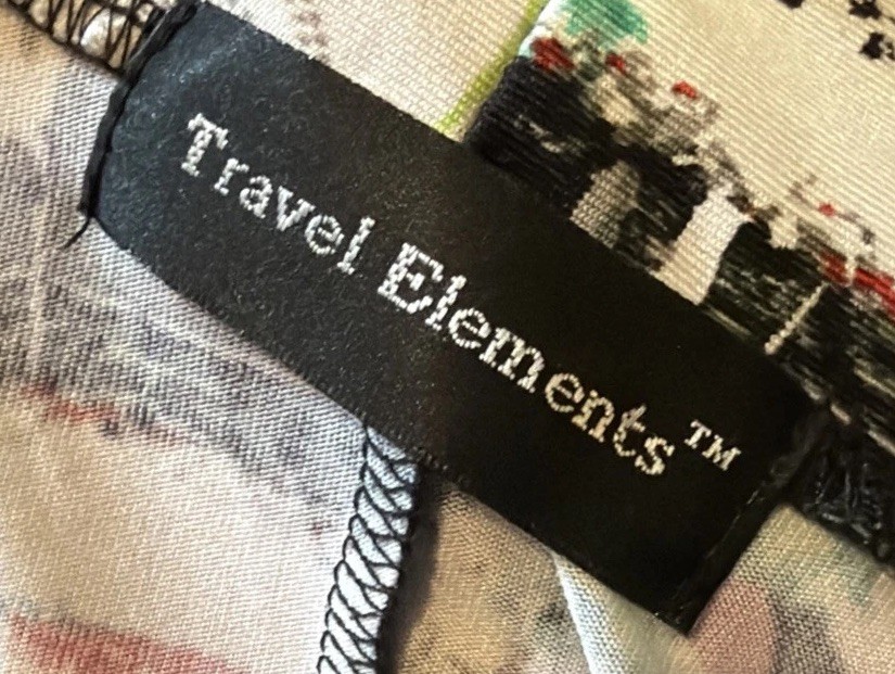 Vtg Travel Elements open-front cardigan Jacket Women’s Sz M Polyester Spandex US