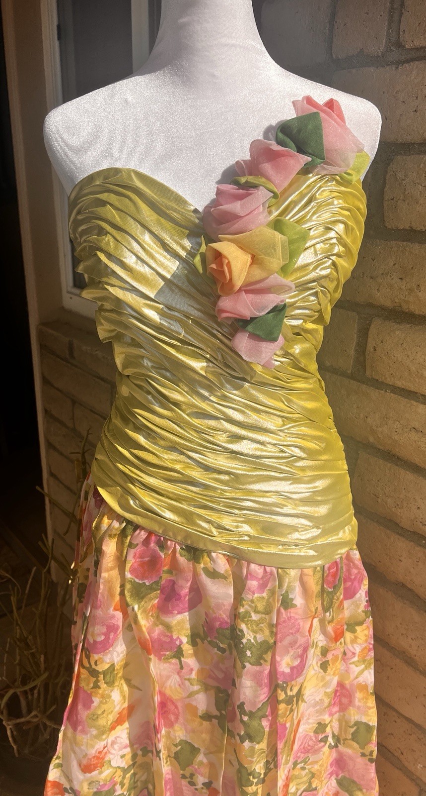 Vintage Exquisite Eugene Alexander Floral Fairy Silk Organza Gown!!! Size 4 Sml