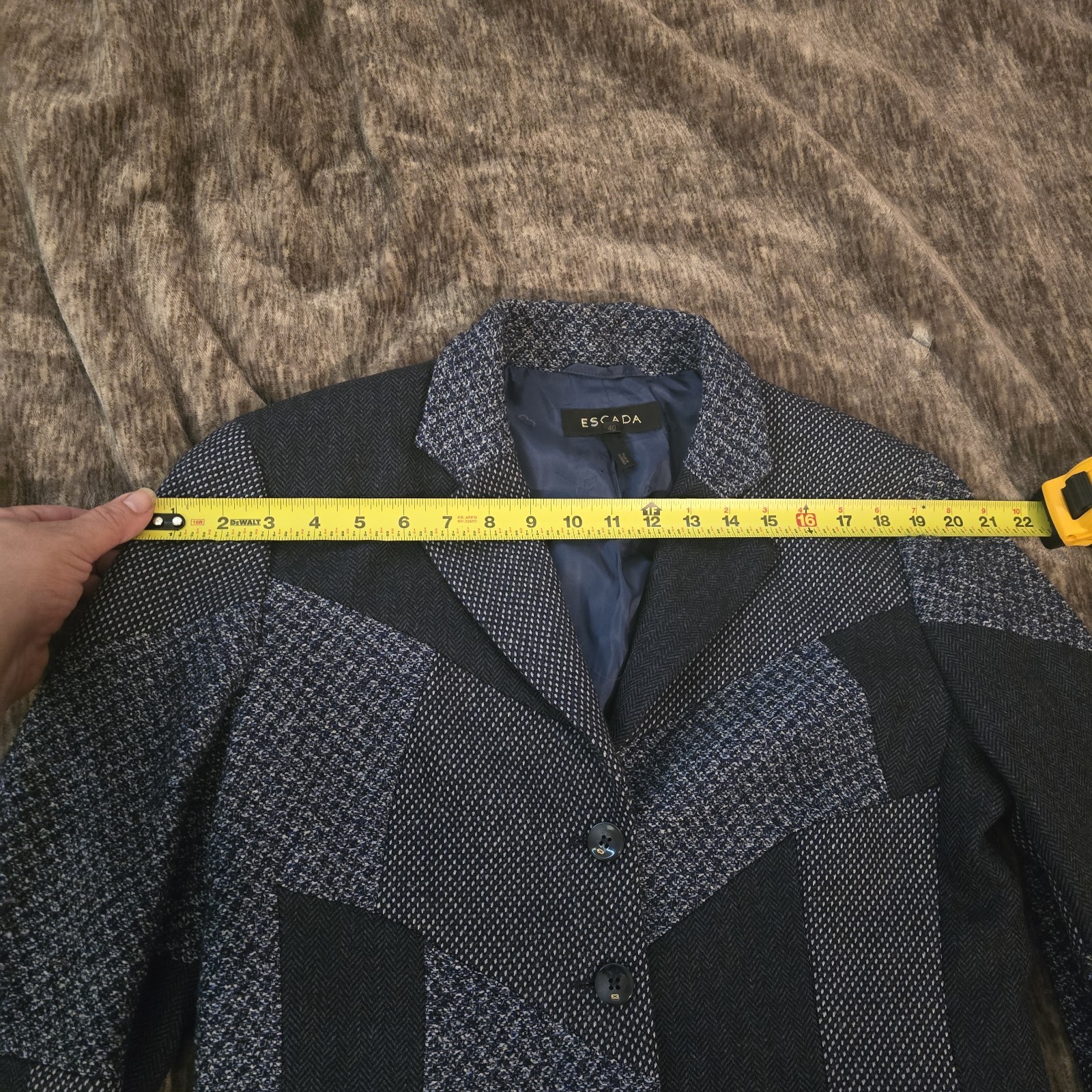 vintage escada patchwork blazer Womens 40 EU/iT