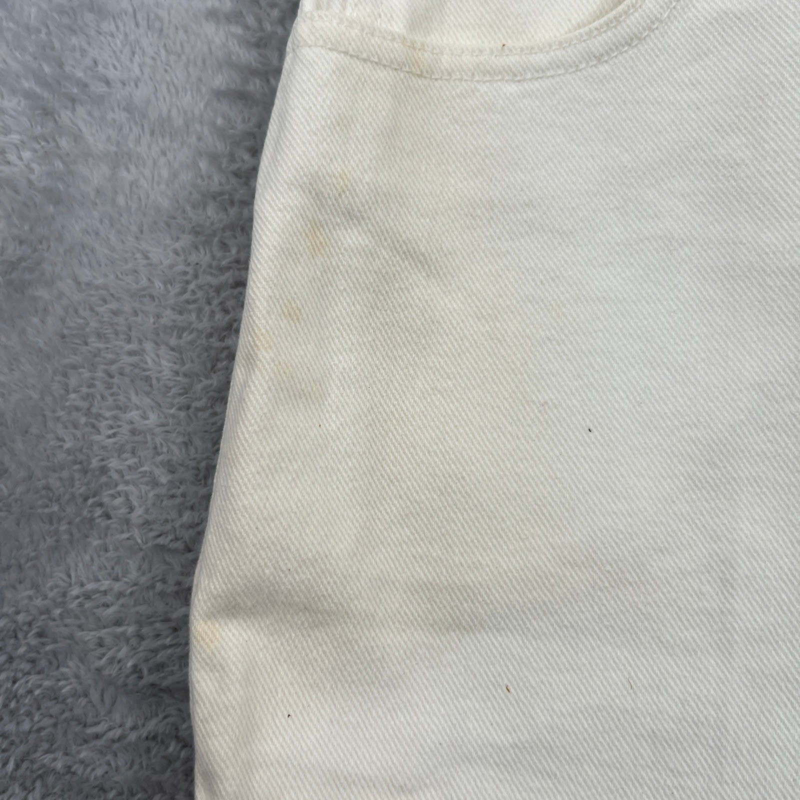 Guess Vintage High Waisted Denim Shorts 25 White Women Made in USA 90s Retro