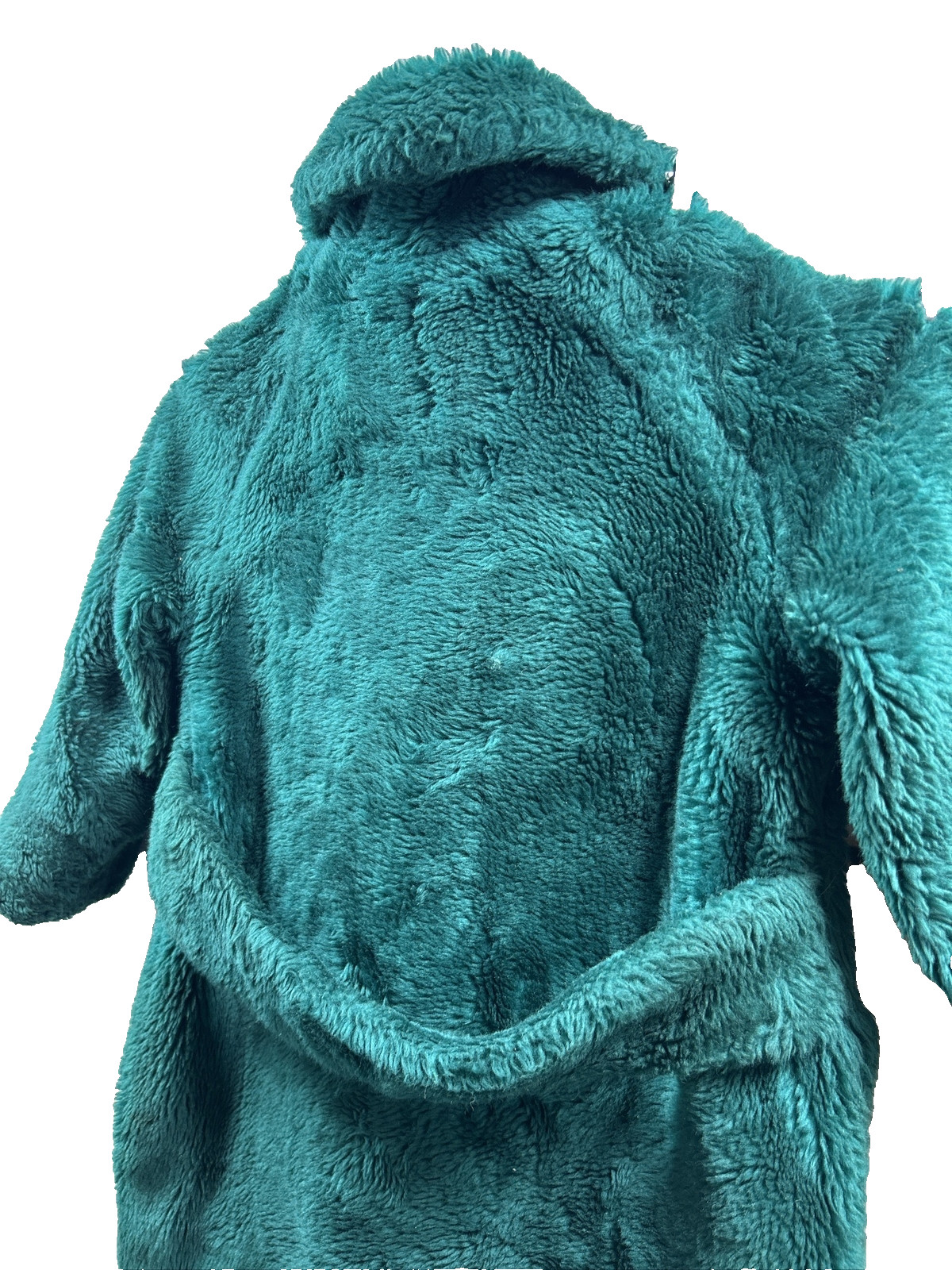 ​Vintage 1970s Teddy Bear by White Stag Green Faux Fur Coat Women&rsquo;s S