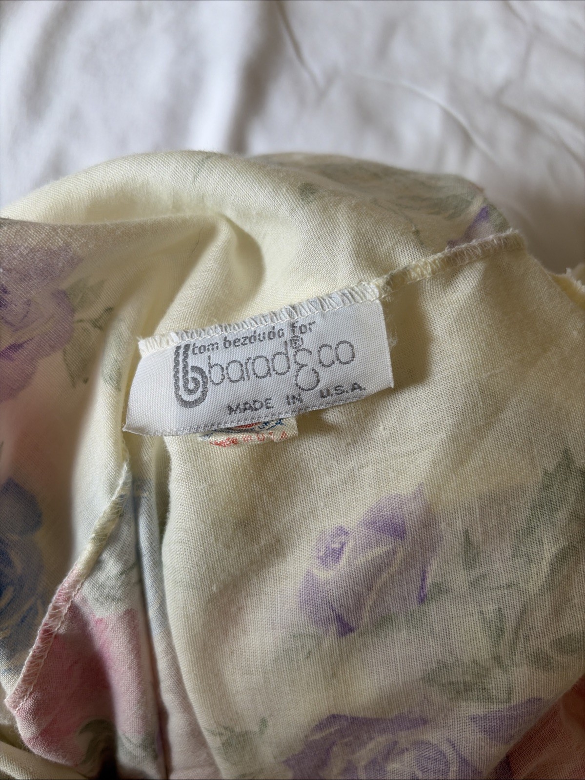 Cottagecore Grandmacore Dressing Robe Floral Sz S Vintage 80s