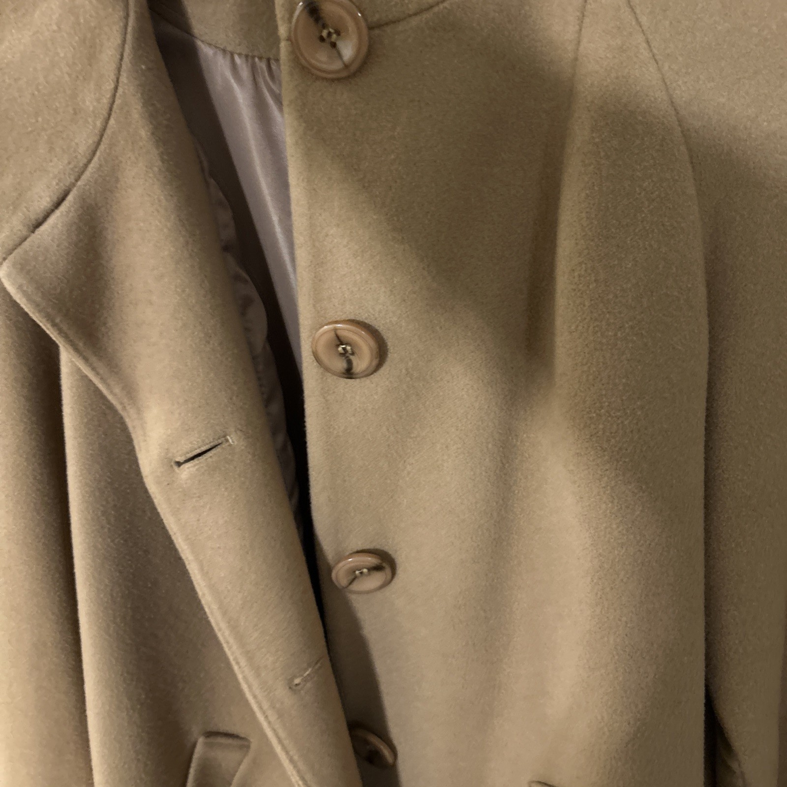 VTG Swing Coat Side Pockets APPLESEED&rsquo;S Petite Wool/Mohair/Alpaca Size 16
