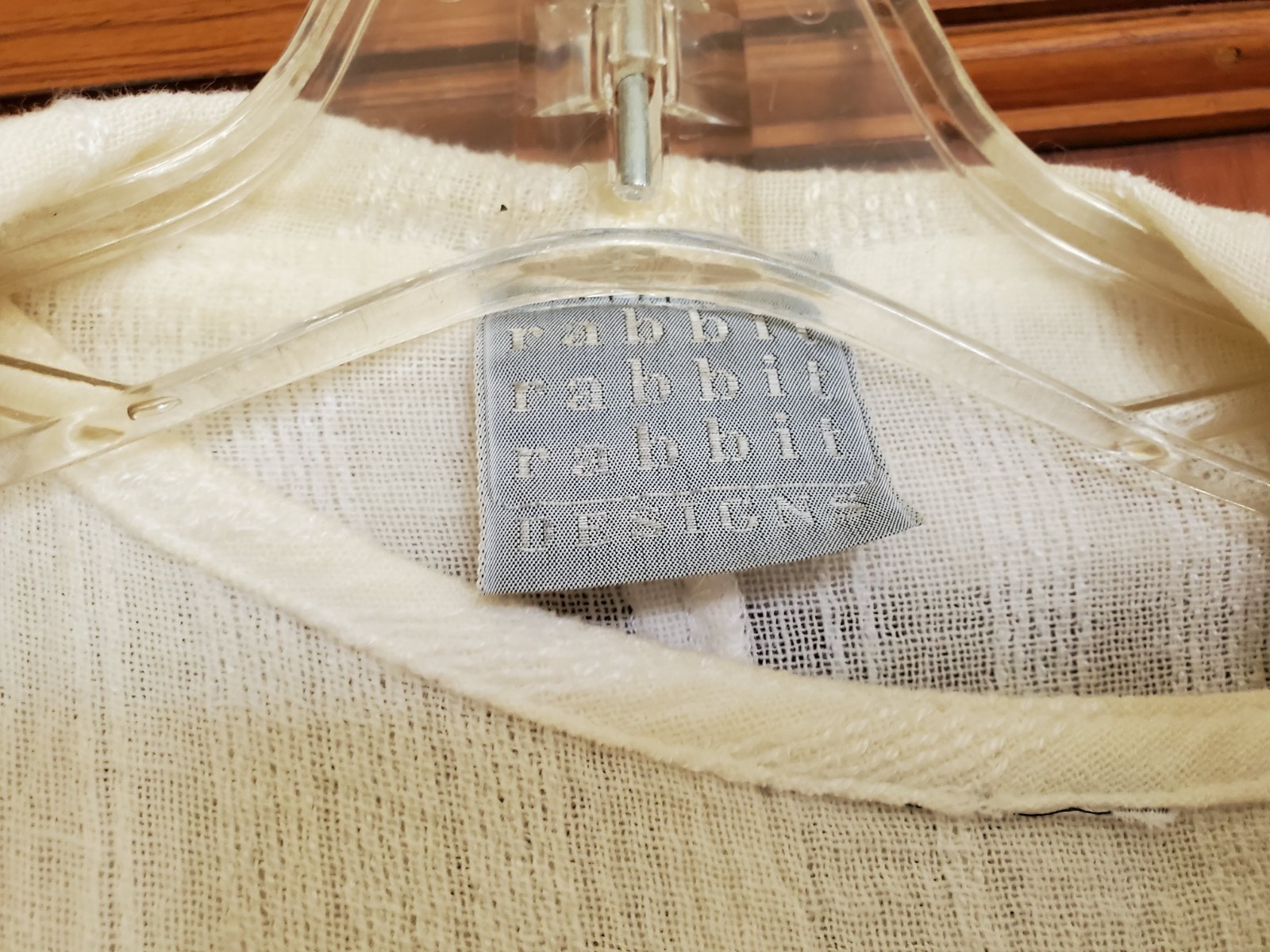 Vint RABBIT RABBIT RABBIT DESIGN 2 PIECE UNI TOP/PANT + LONG FLOWING OPEN TUNIC