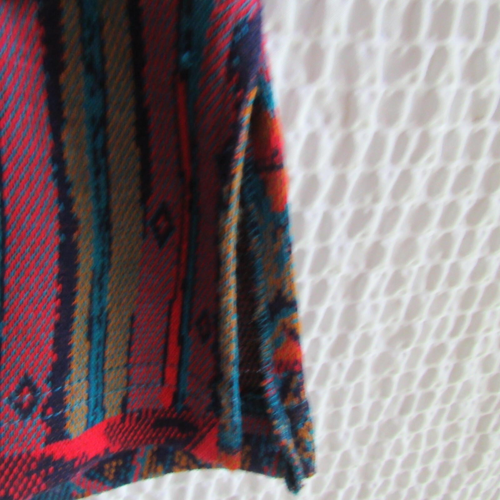 Colorful Abstract Cardigan Sweater Vest XL Grannycore Vintage Graff Art to Wear