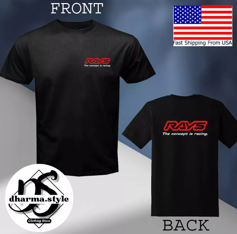 Rays Volki Racing Men&rsquo;s Black T-Shirt Size S-3XL