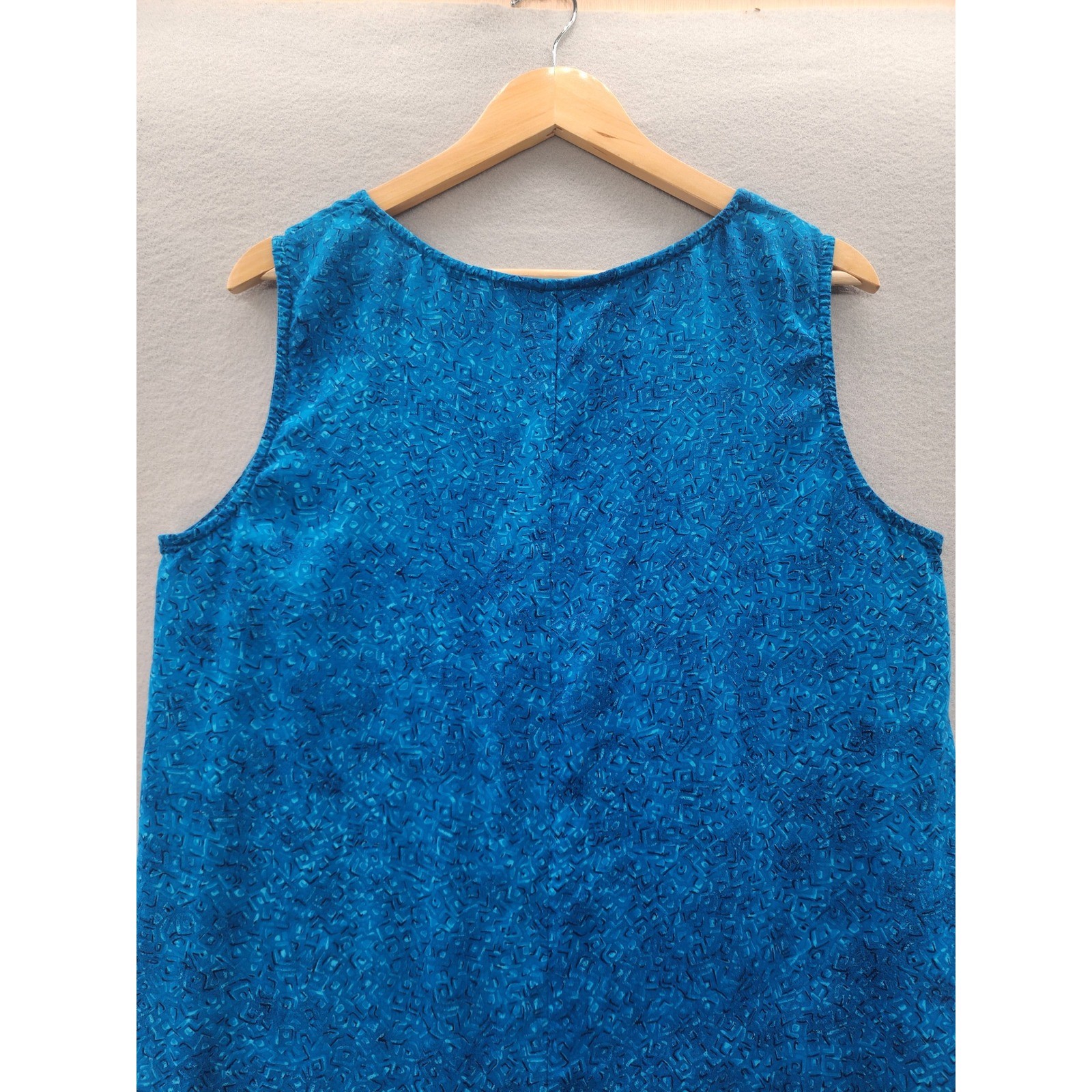 Another Thyme Vintage 90s Tropical Floral Blue Maxi Dress & Jacket Set Size 16