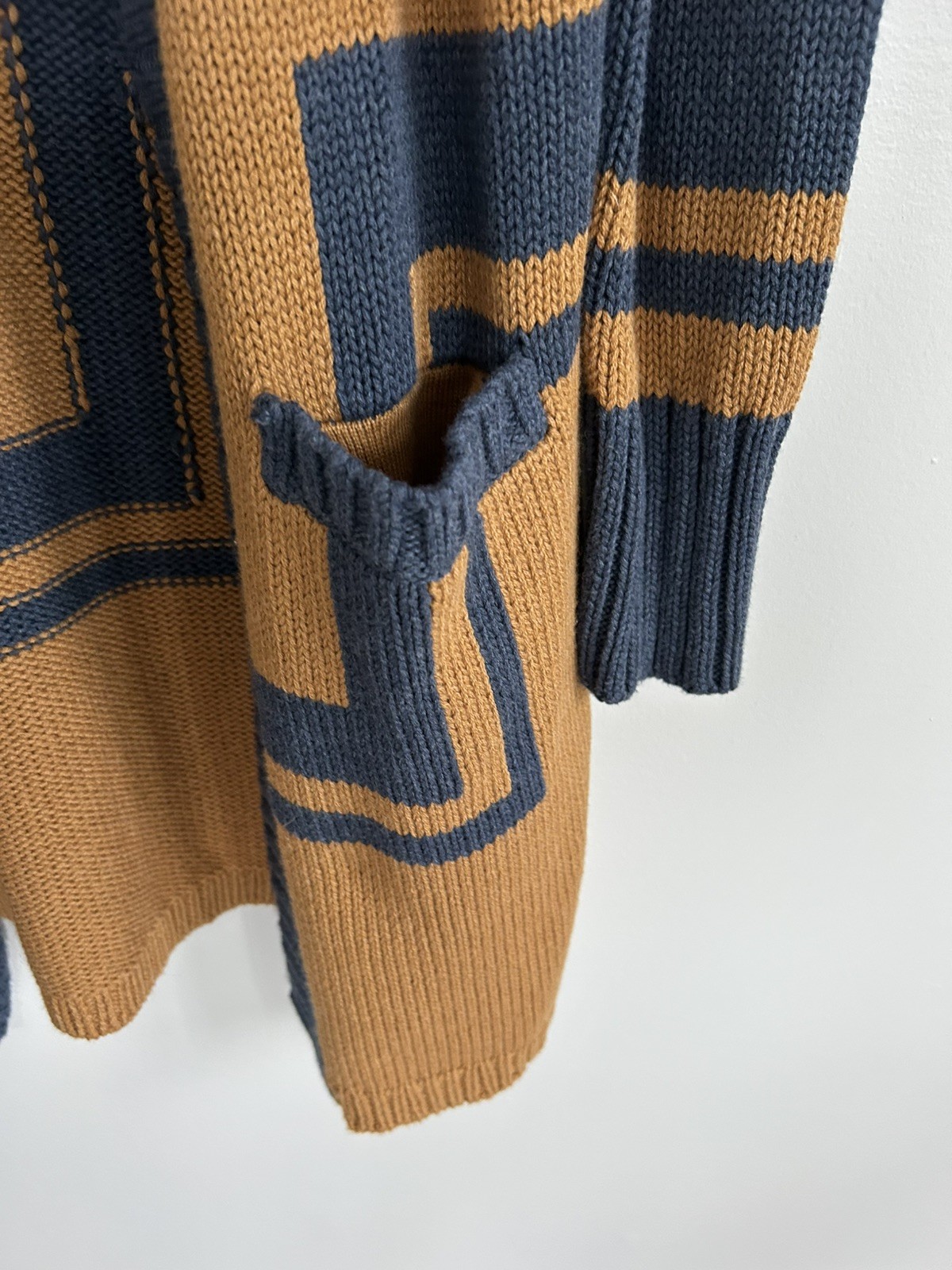 Pendleton Harding Open Long Cardigan Small Cotton Wool Exc Shape Southwest Aztec