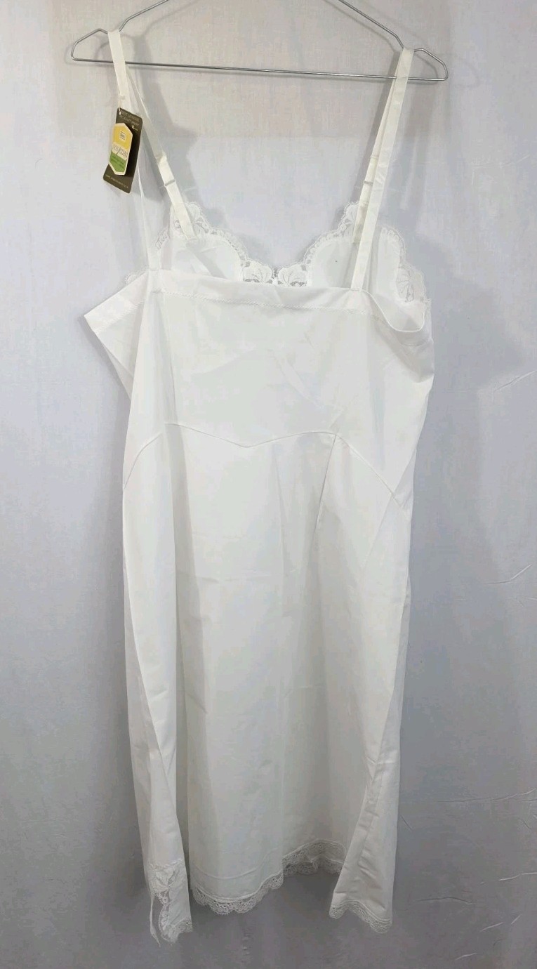 NWT Vntg. Sears Non-Cling Sz. 40 Average 100% Fortel Polyester Full Slip Tricot