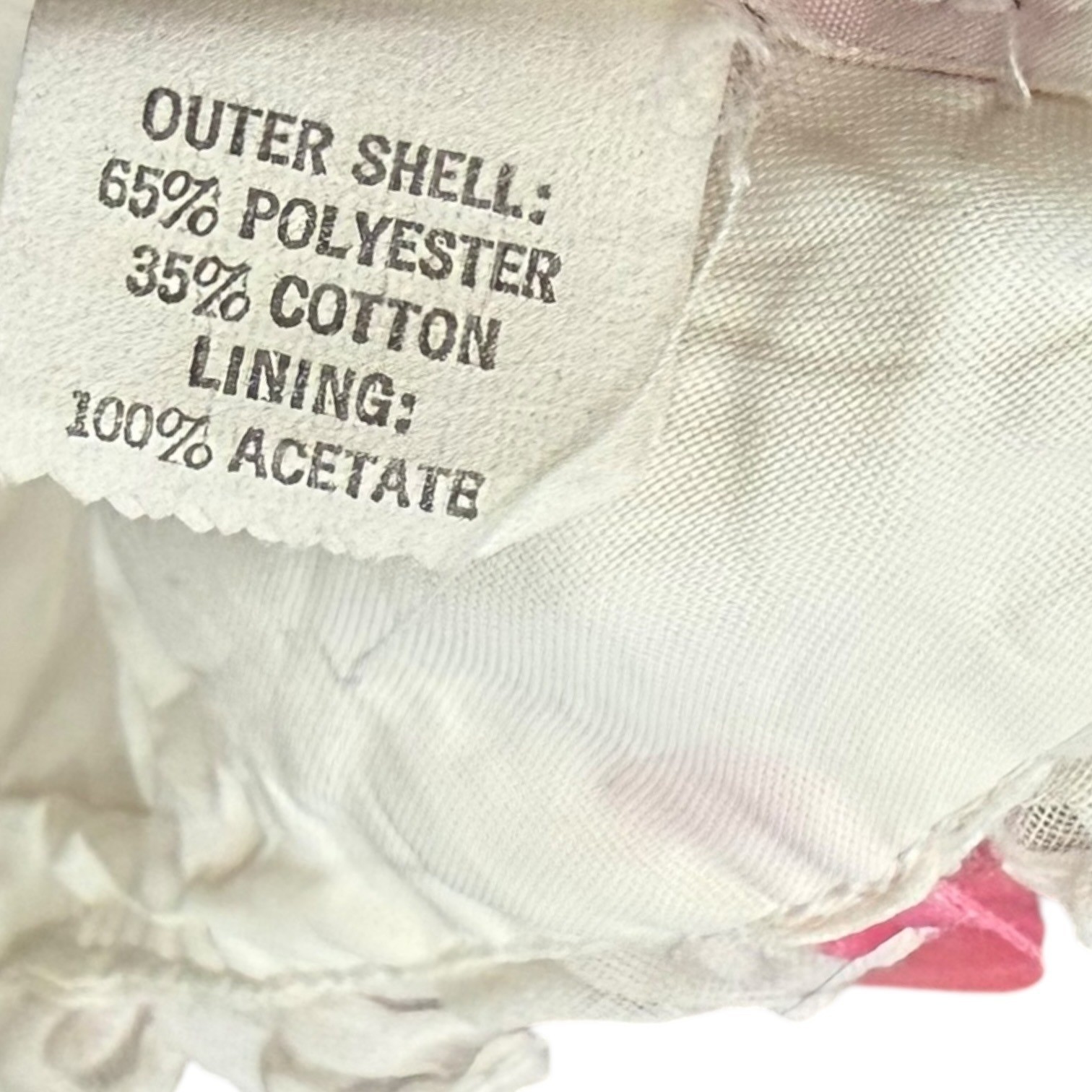 Vintage Flirtations Alfred Angelo White Pink Ribbon Ruffle Dress Womens Size XXS