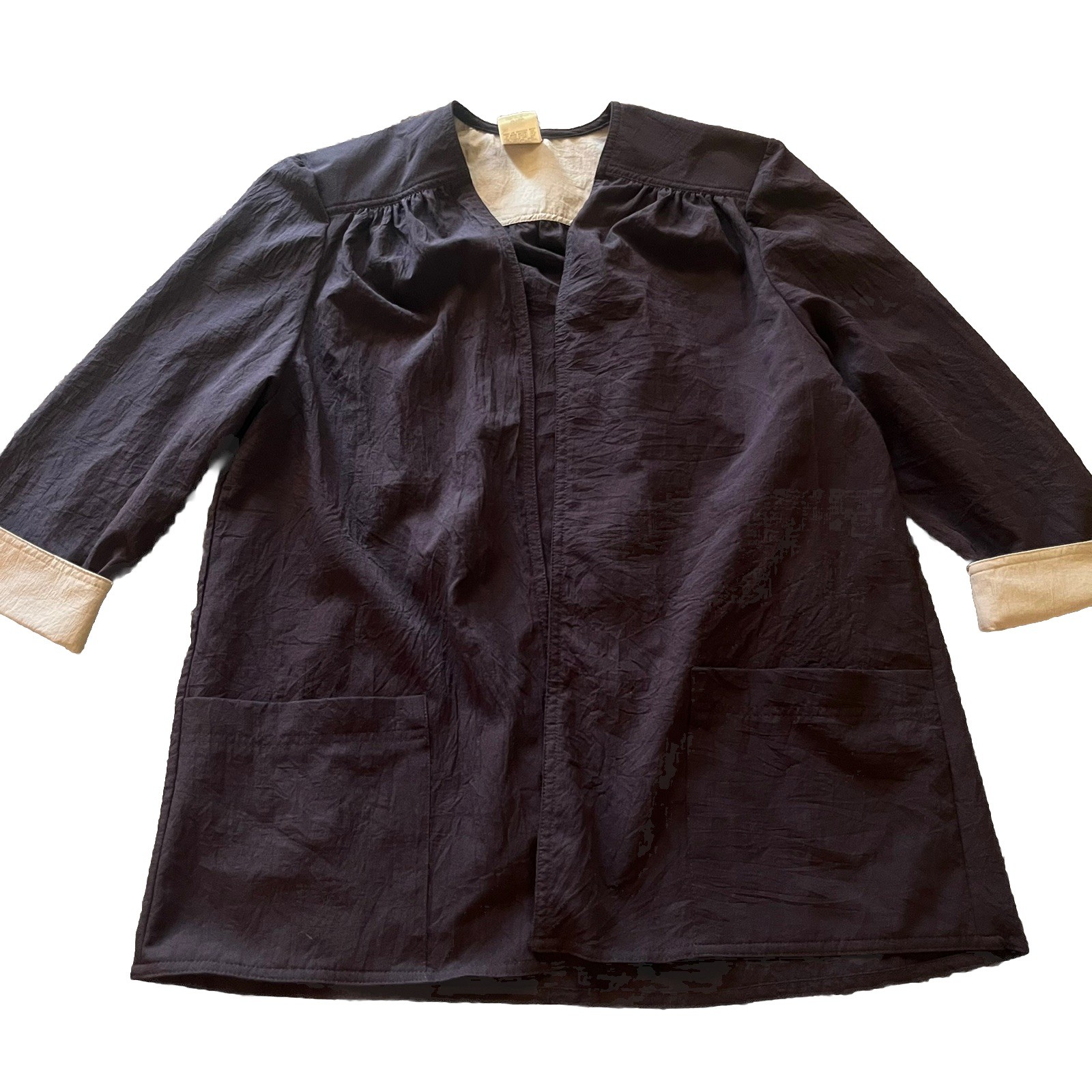 Vintage Women’s G.W. Graff 1980s Overthrow Jacket Deep Purple Dojo Style M