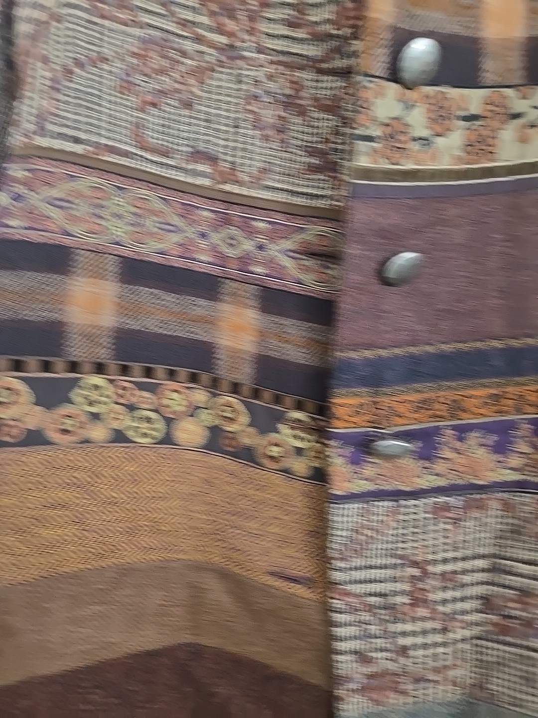 La Bonne Renommee Wool Patchwork Jacket Paris Size 40 Euro Eclectic Vintage